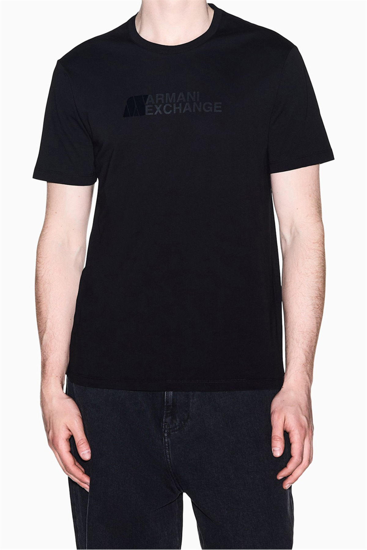 تی‌شرت یقه گرد مردانه مشکی آرمانی اکسچنج تی شرت Armani Exchange