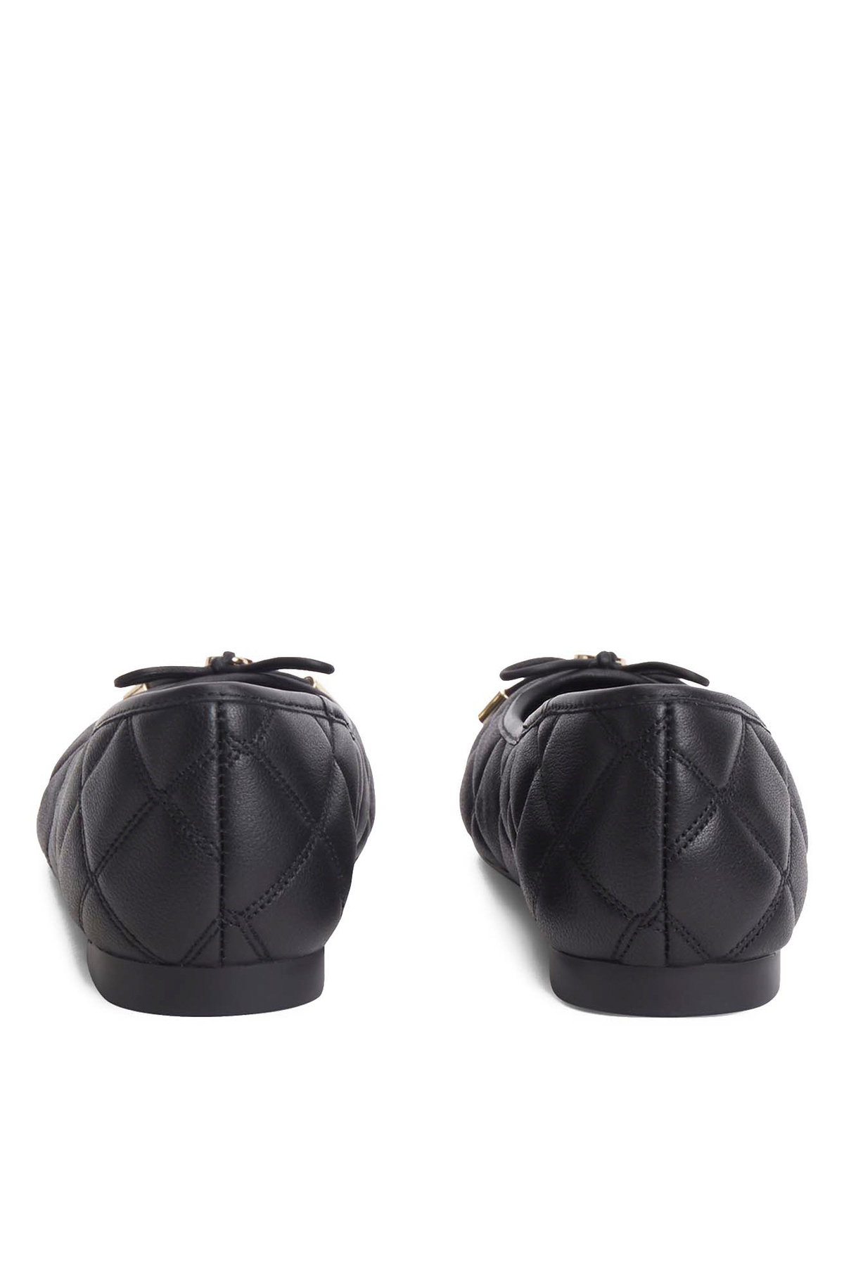 Tommy Hilfiger Siyah Kadın Babet TH CHARM QUILTED BALLERINA görsel 3