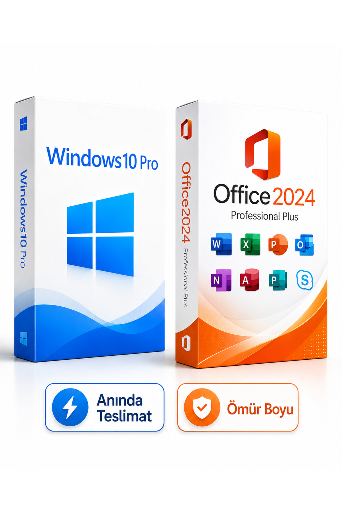 PintiGames Windows10 Pro & Office2024 Professional Plus Dijital Lisans Key Paketi 32&64 Bit | Kalıcı Aktivasyon