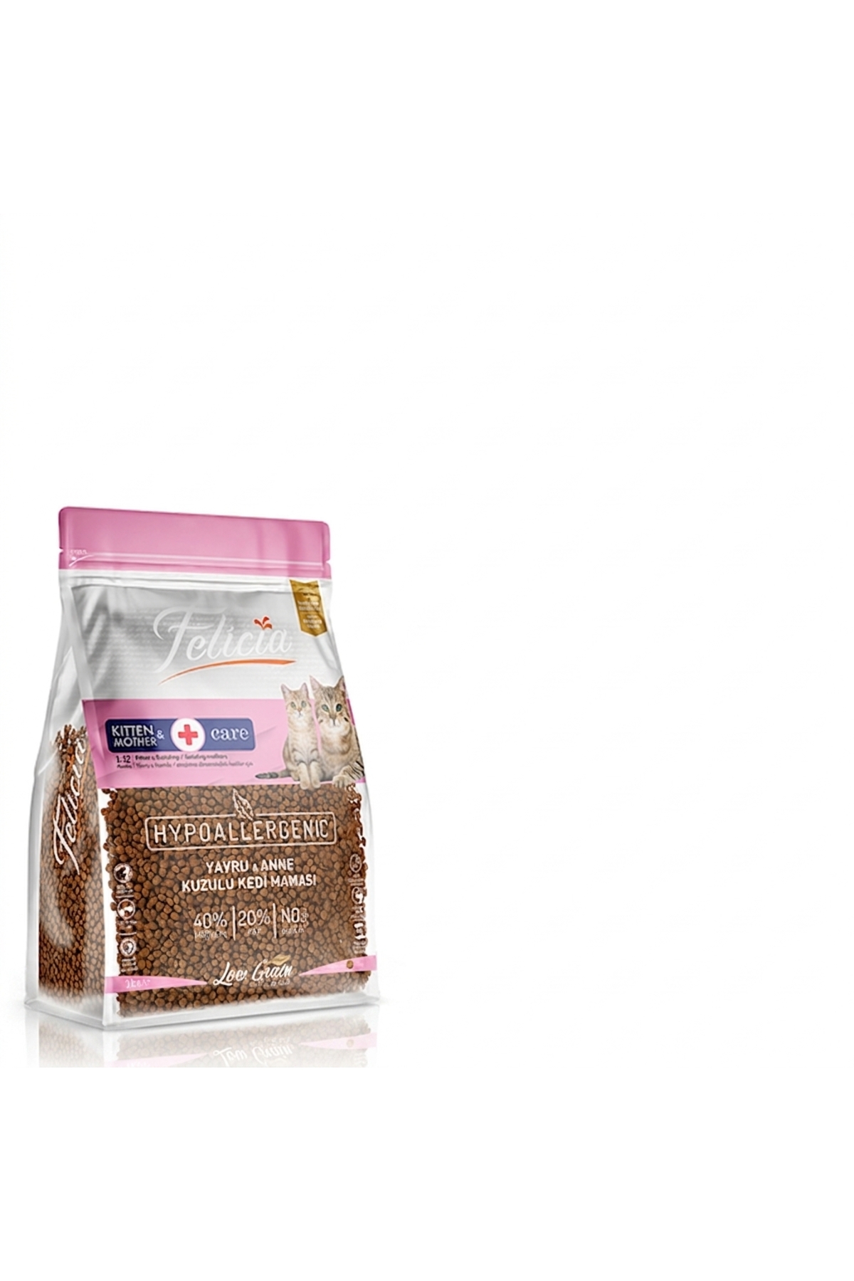 Felicia 1 Kg Kolajenli Kuzulu Az Tahıllı Yavru Kedi Maması HypoAllergenic Kedi Maması