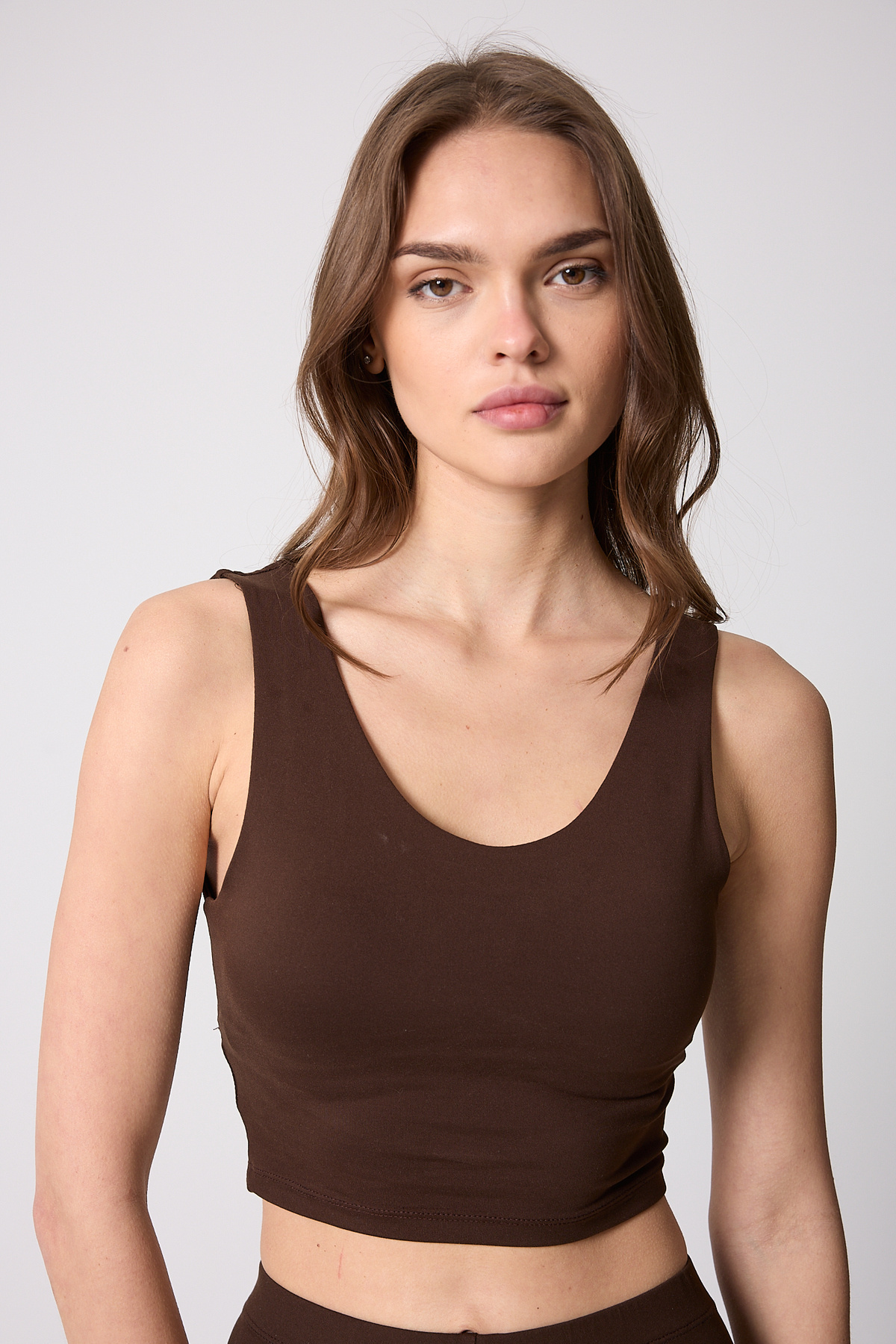 urban wear URBAN KADIN KAHVE Sırtı Çapraz V Likralı Büstiyer - 2514 görsel 3