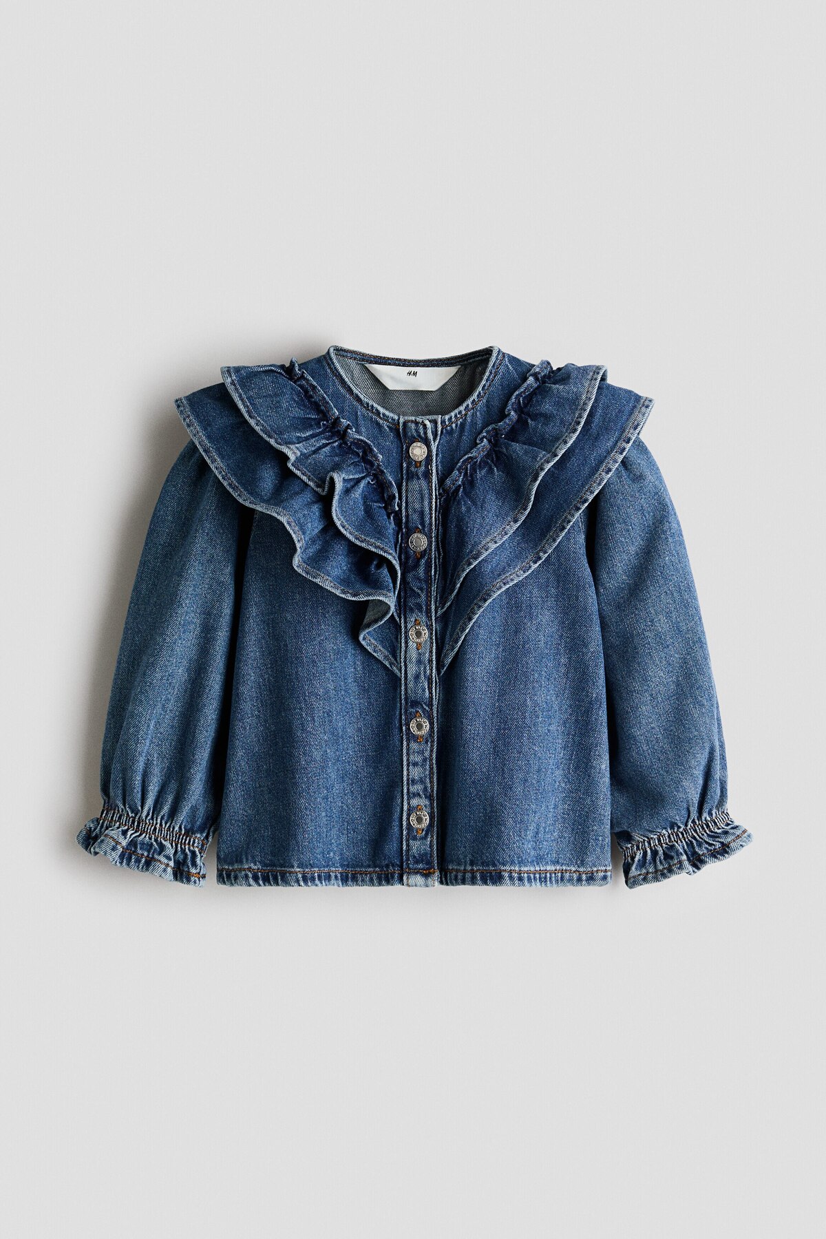 بلوز جین چین‌دار اچ اند ام بادی H&M