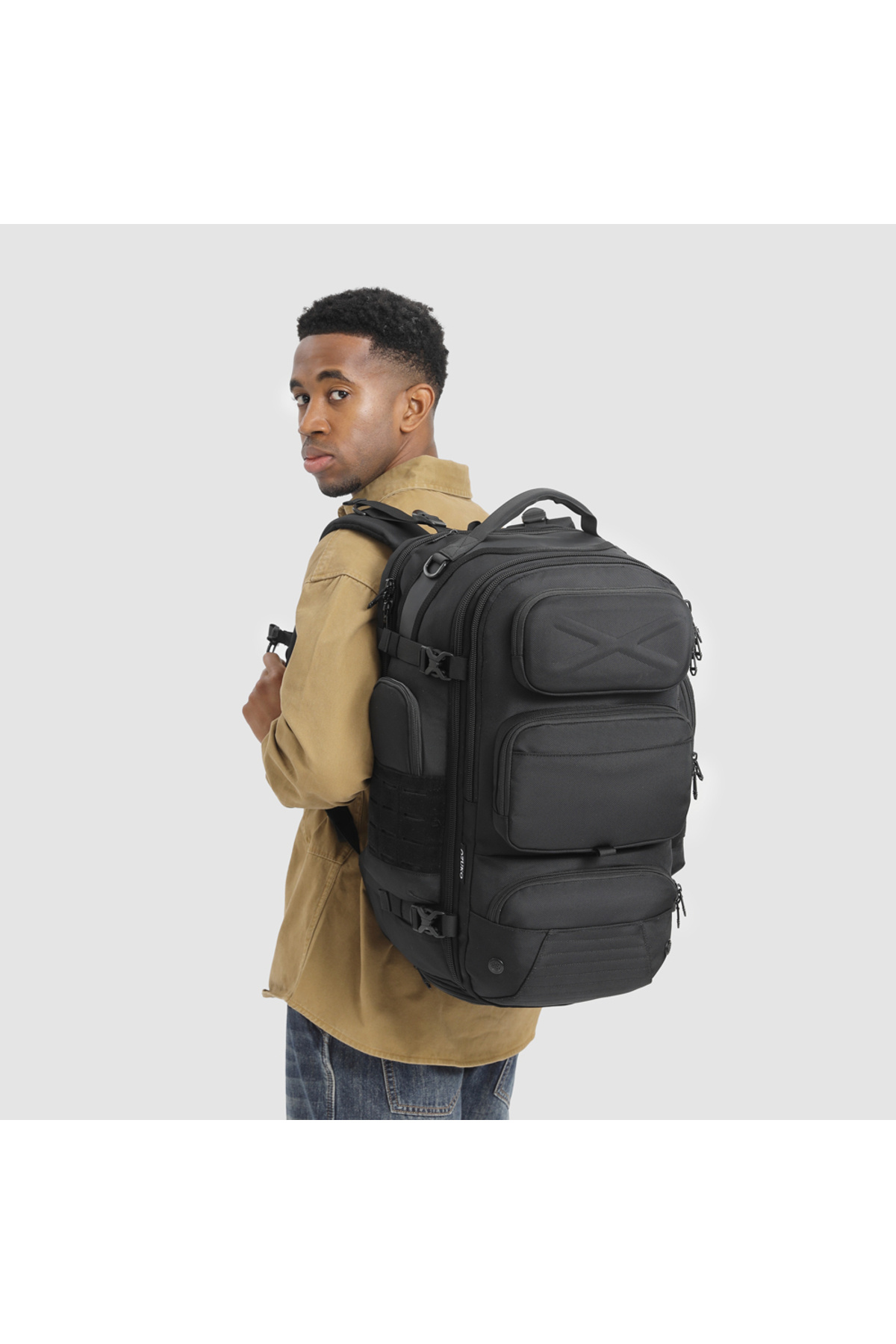 QUİCKPREP Su Geçirmez Askeri Taktik Çanta - Çok Bölmeli Seyahat ve Laptop Sırt Çantası 52 cm görsel 8
