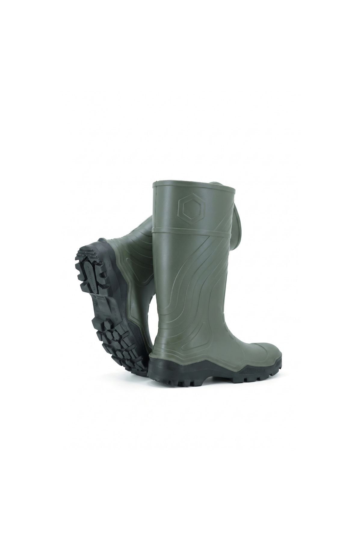 Hexa boots OB Poliüretan İş Çizmesi, Çelik Burunsuz, Haki, 47 Numara