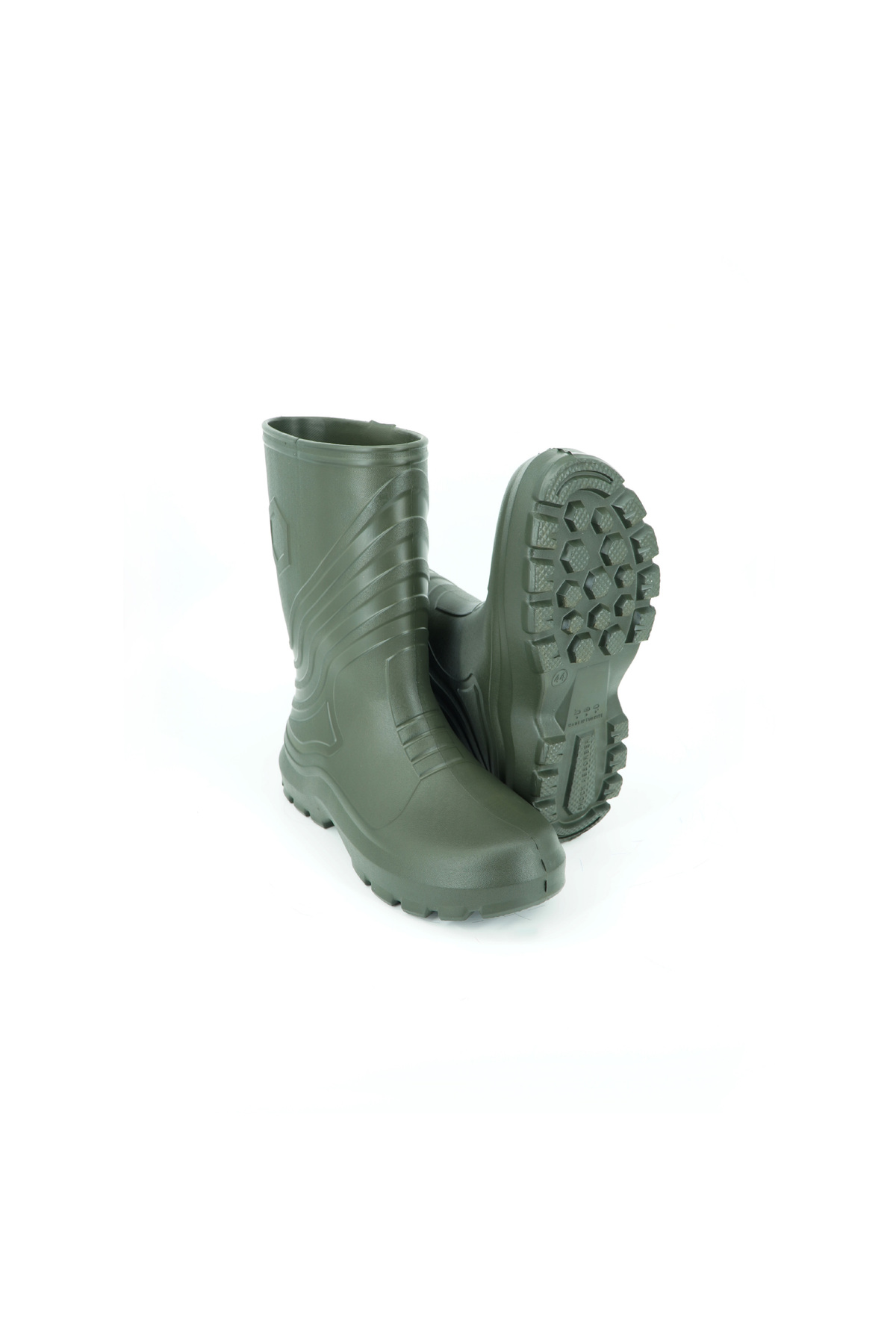 Hexa boots EVA Çizme, Çoraplı ve Konçlu, Ultra Hafif, Isı Yalıtımlı, Haki, 43 Numara