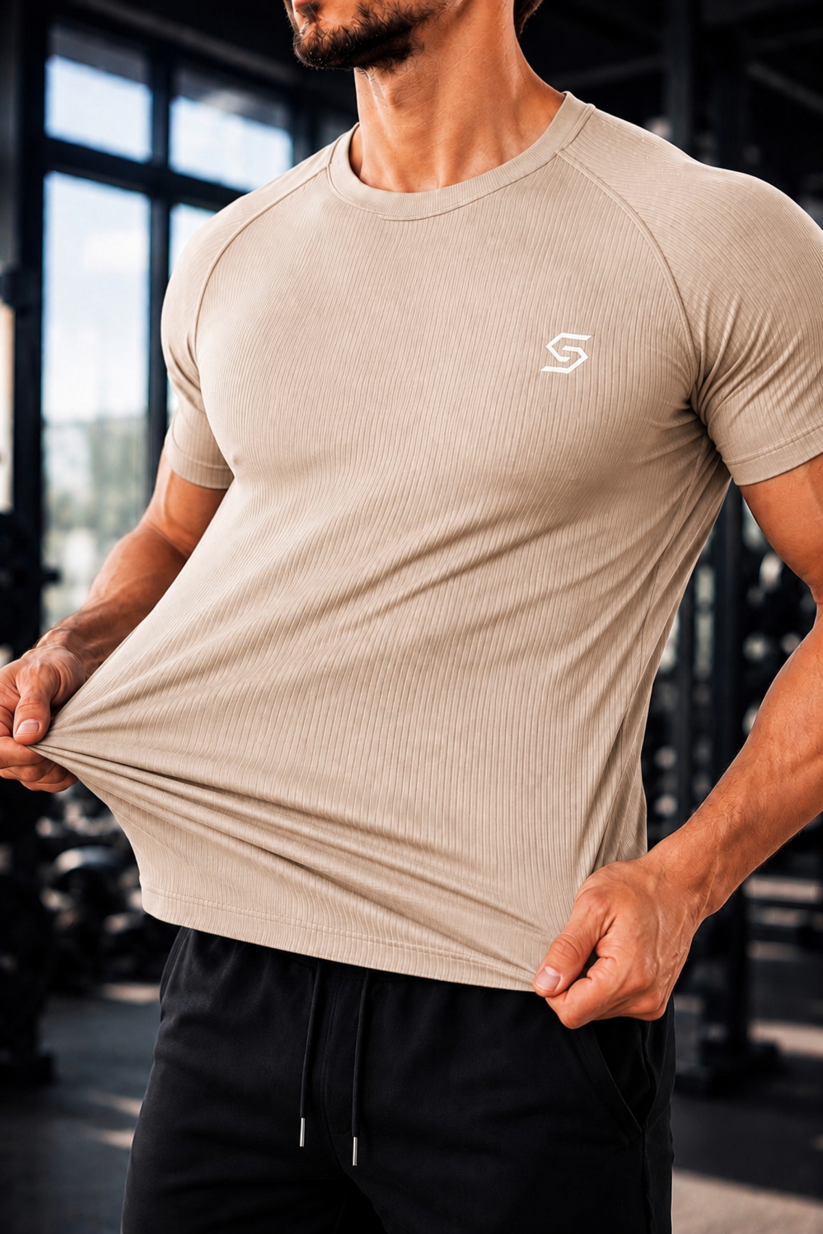 Sapeur 3'lü Erkek Premium Ribana Compression Spor ve Günlük Tişört - Ultra Esnek ve Nefes Alan görsel 7