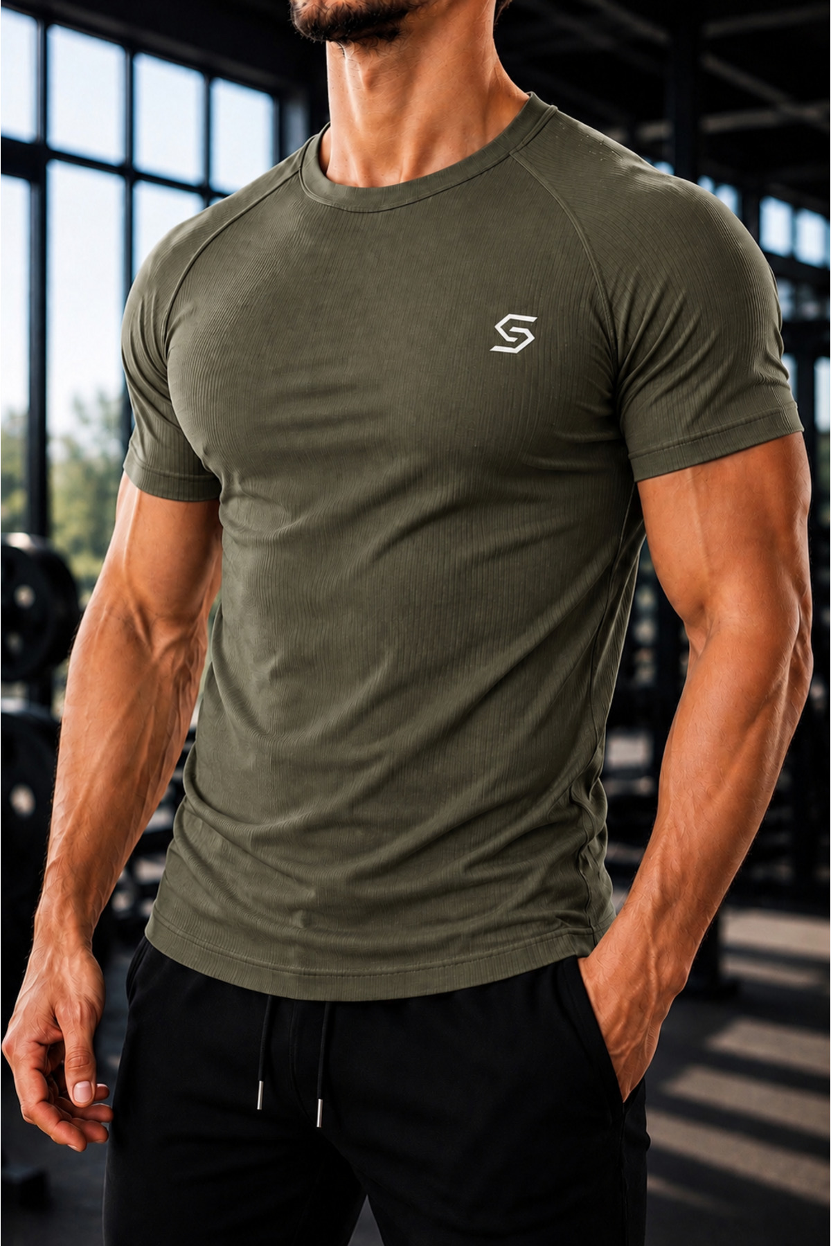 Sapeur 3'lü Erkek Premium Ribana Compression Spor ve Günlük Tişört - Ultra Esnek ve Nefes Alan görsel 4