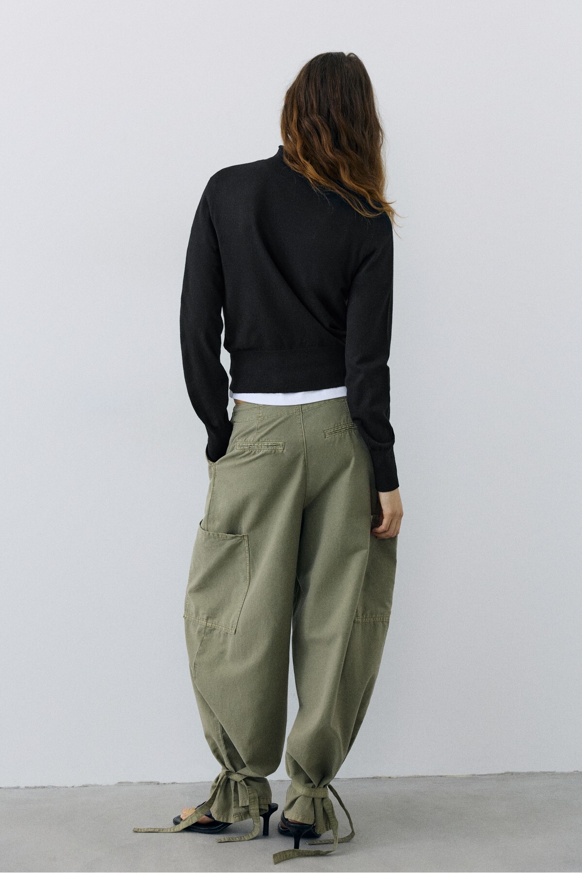 Pull & Bear Dik yaka hırka görsel 4