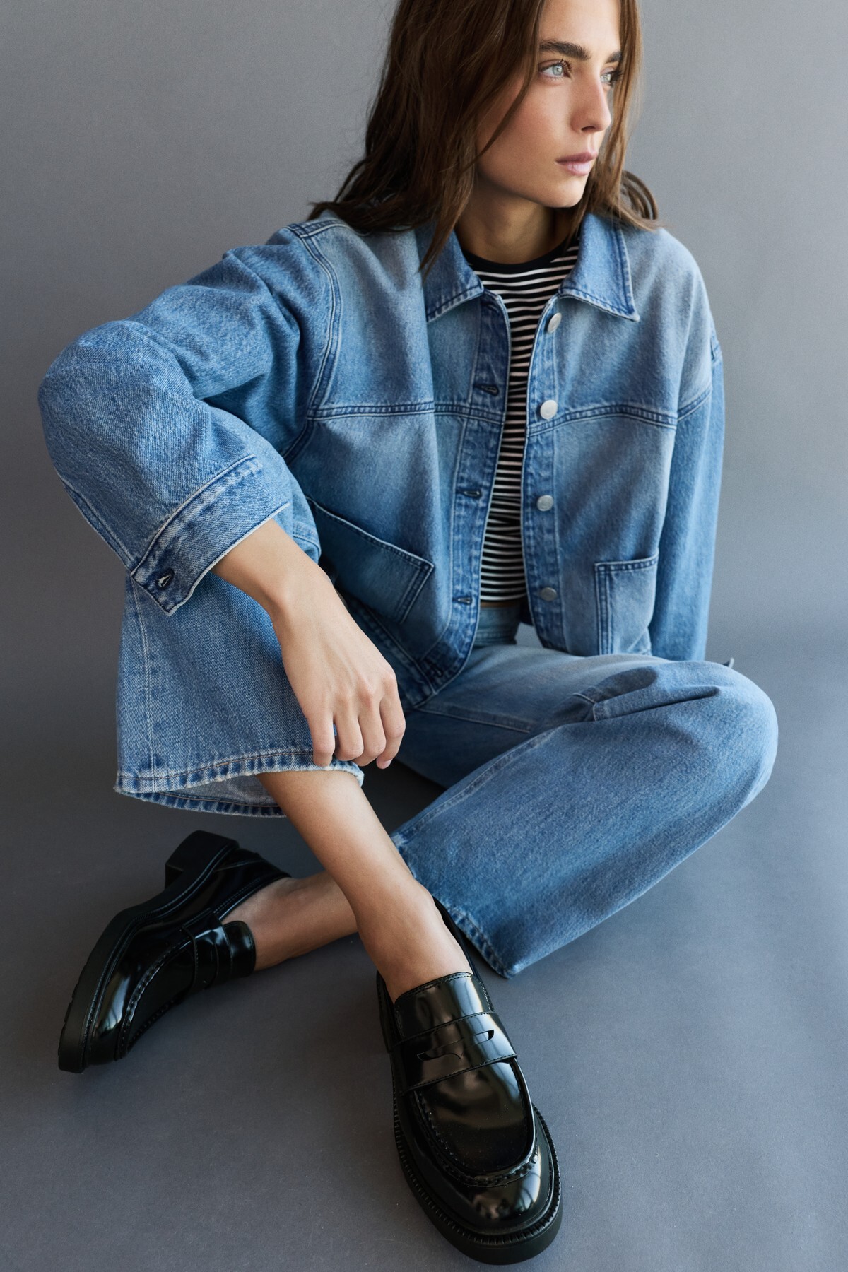 Pull & Bear Blok tabanlı makosen görsel 6