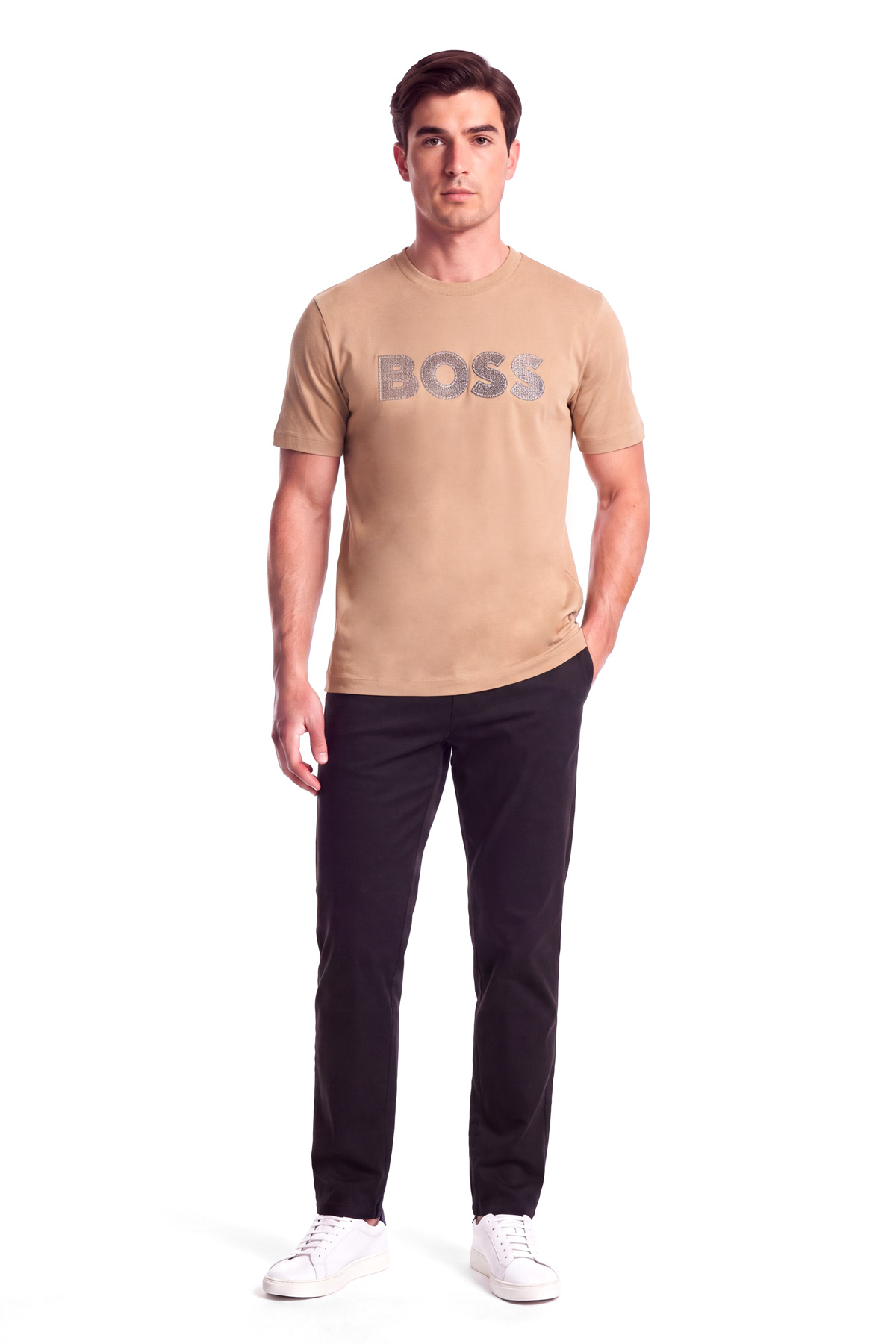 تیشرتمردانهBOSSبژ تیشرتمردانهBOSSبژ