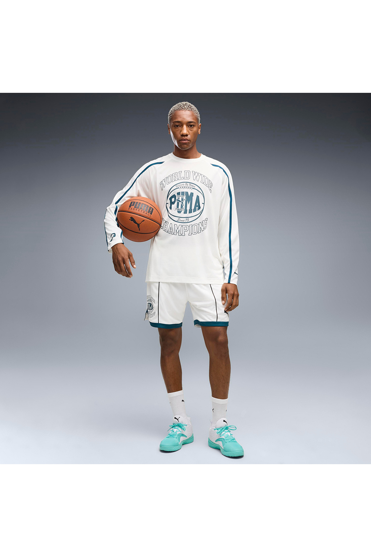 Puma Court Pro 3 Erkek Beyaz Basketbol Ayakkabısı 31383004 görsel 2