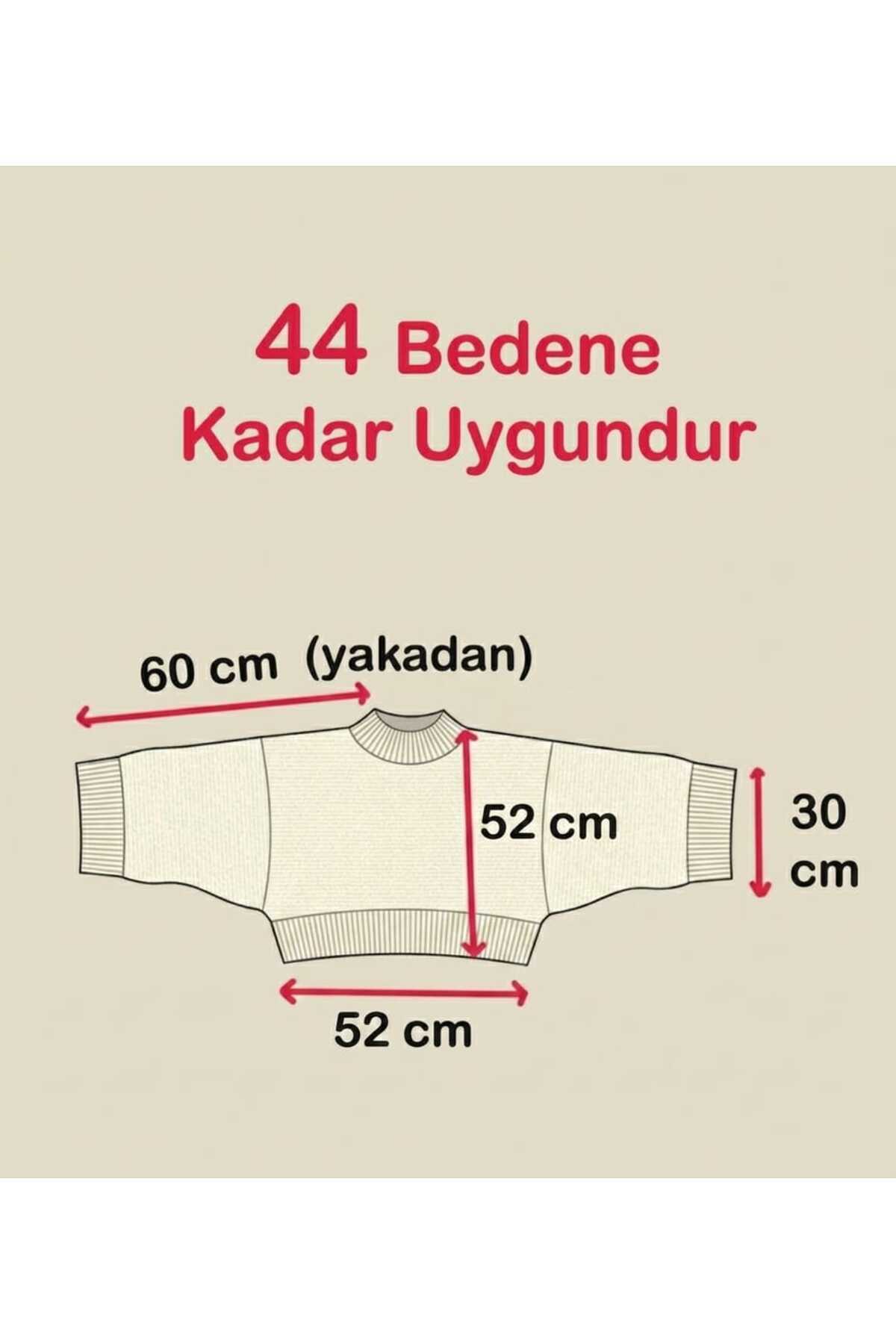 LİBASSİNİ Bordo Kadın Yarasa Kol Triko Kazak görsel 2