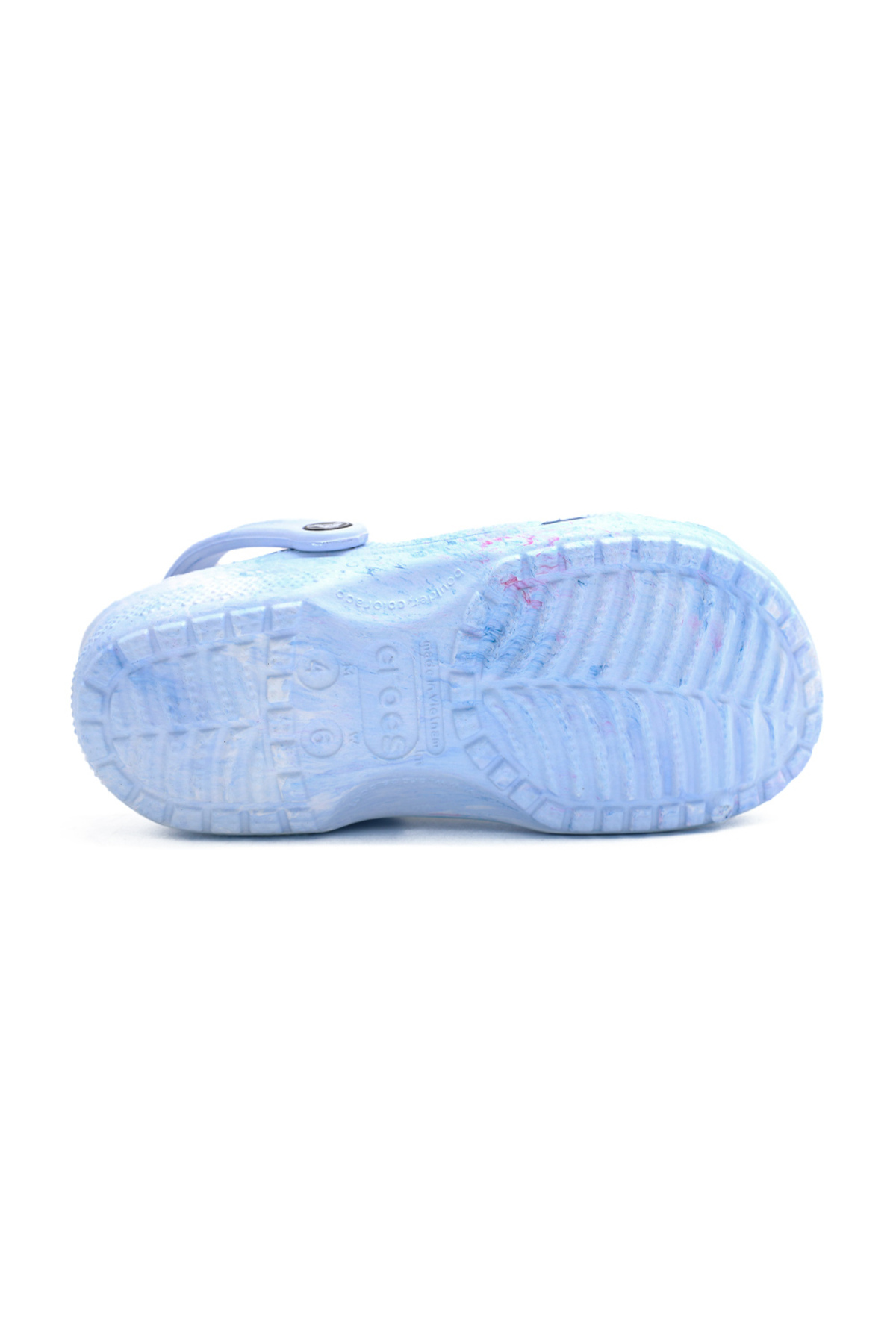 کفش راحتی زنانه Cls Watercolor Marbled Clog 211583-4ZD سفید-آبی