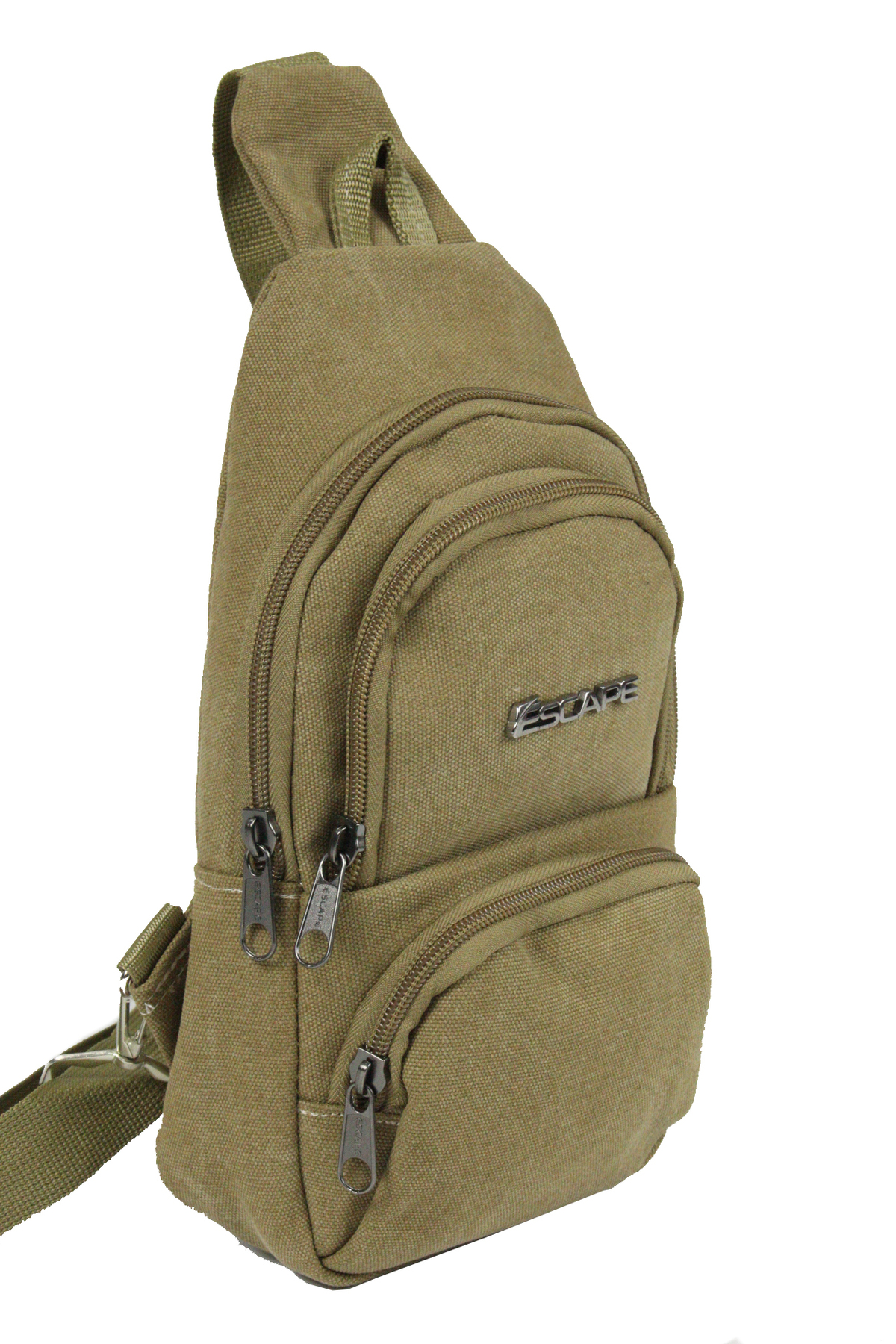 ESC 3530 Yağmura Dayanıklı Kanvas Çapraz Body Bag Bej