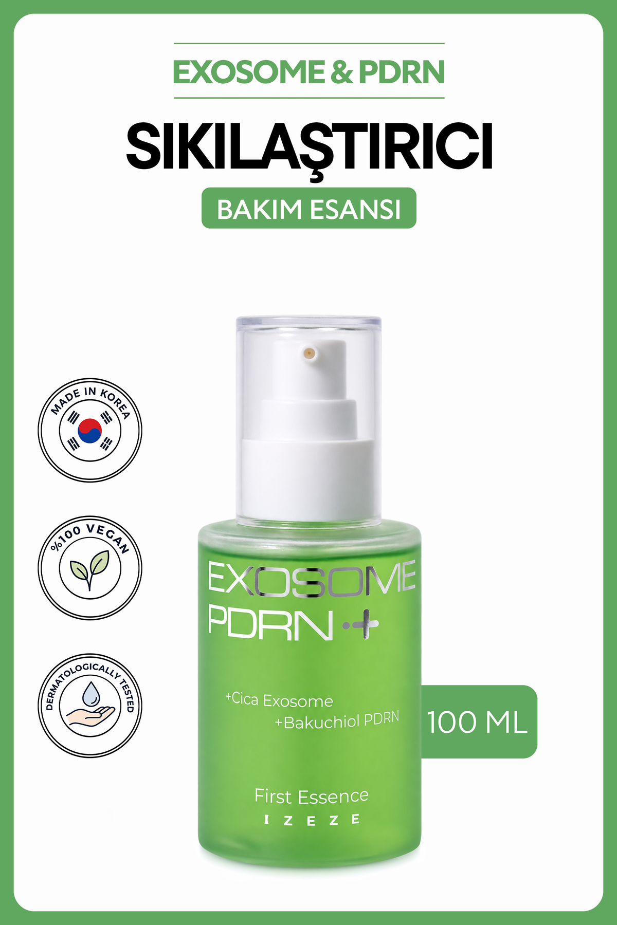 IZEZE Exosome PDRN First Essence | 20.000 ppm Exo PDRN Kompleksi İçeren Yenileyici ve Sıkılaştırıcı İlk Bakım Esansı 100 ml — Izeze-50