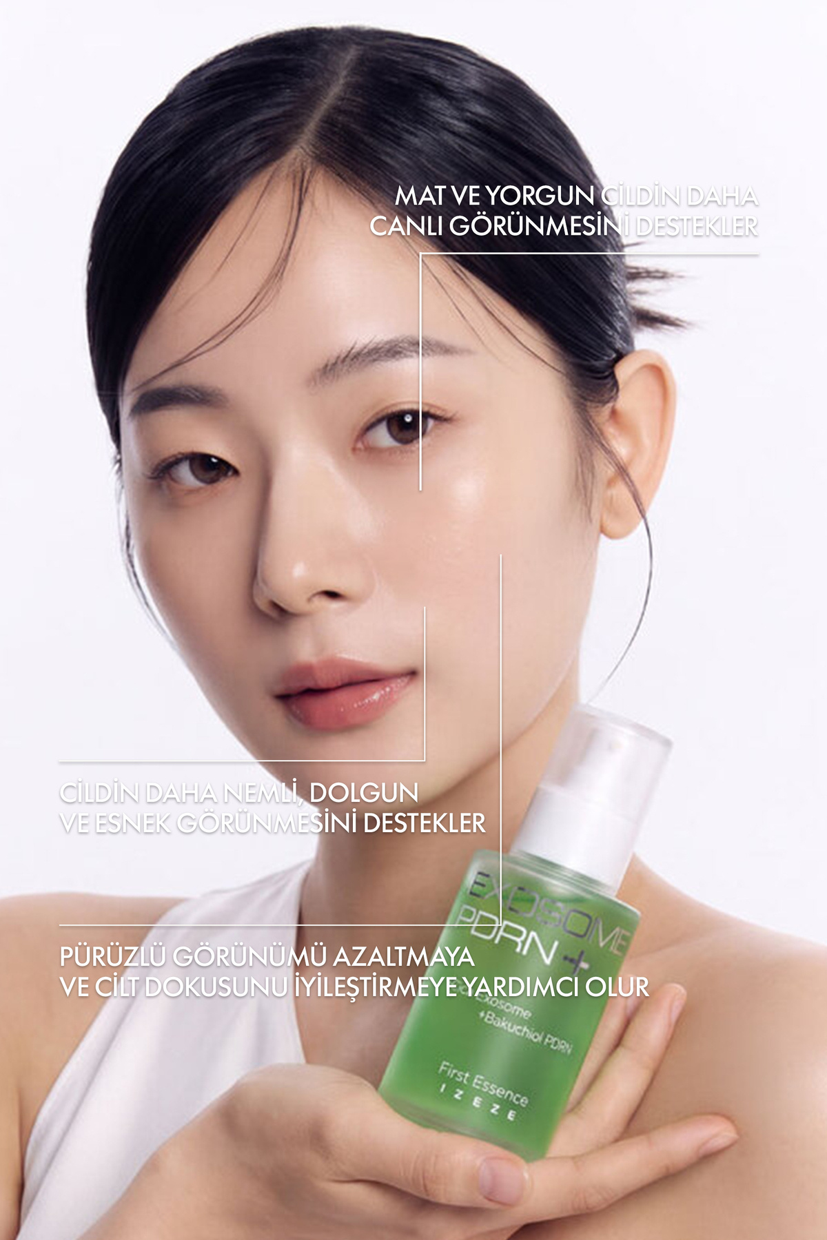 Exosome PDRN First Essence | 20.000 ppm Exo PDRN Kompleksi İçeren Yenileyici ve Sıkılaştırıcı İlk Bakım Esansı 100 ml — Izeze-50 — تصویر 4 از 5