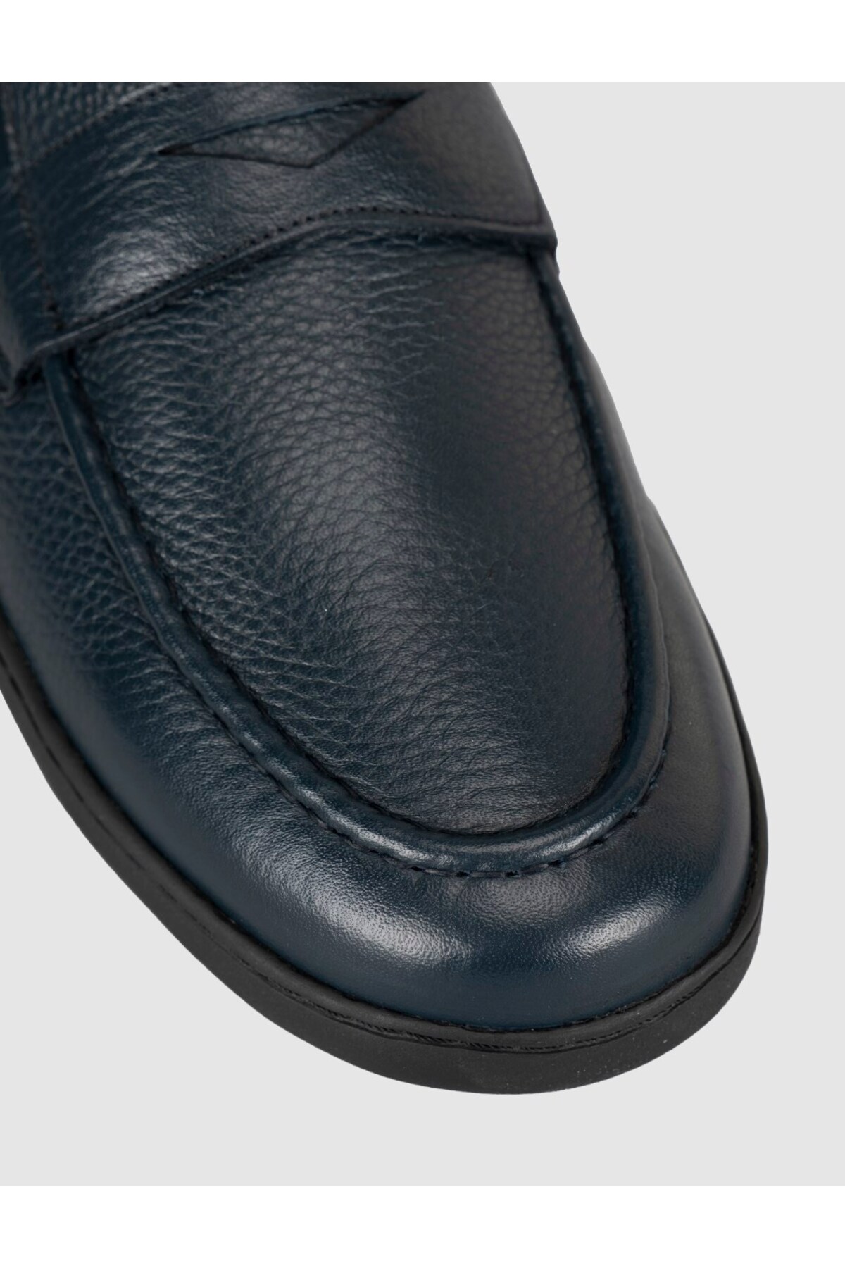 Cabani Erkek Lacivert Hakiki Deri Loafer Ayakkabı görsel 6