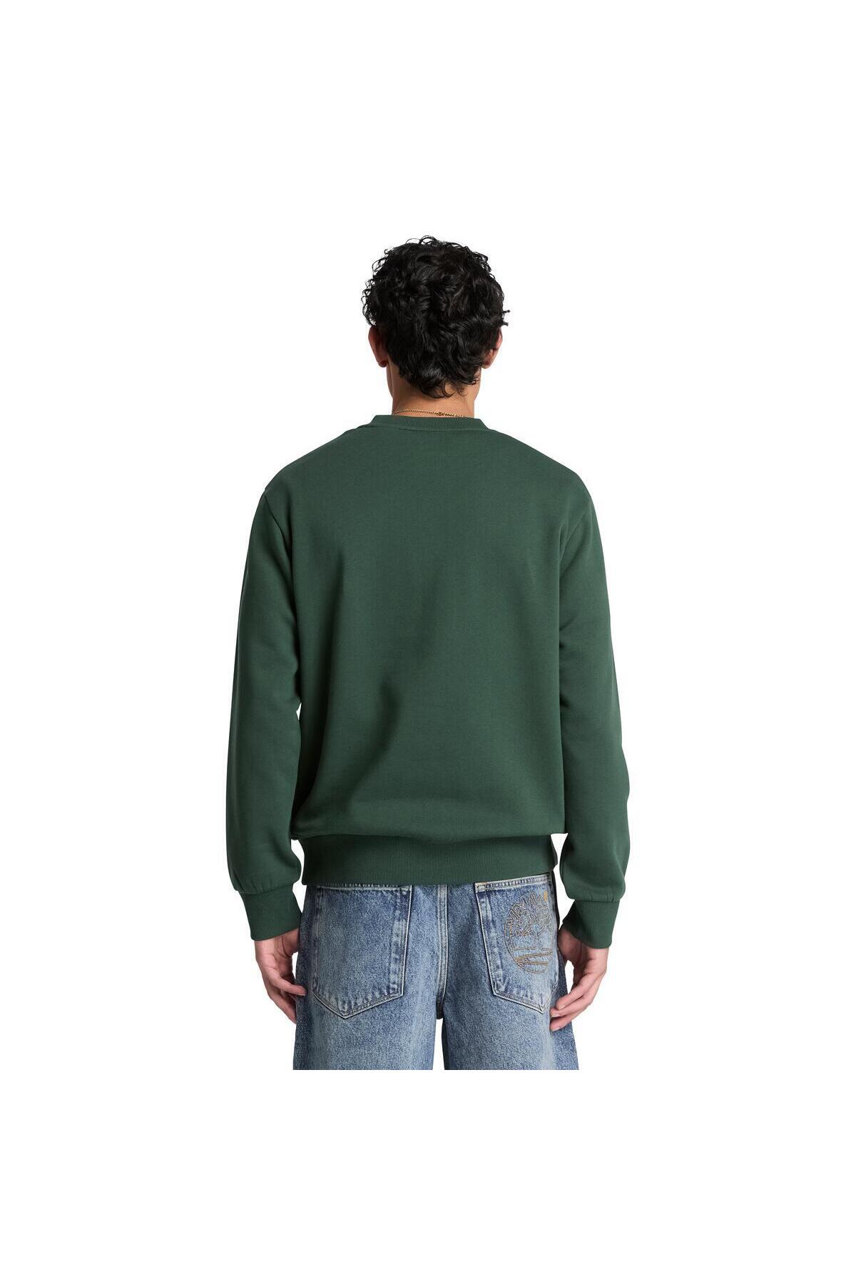 سویشرت مردانه سبز Silicon Badge Bb Crew