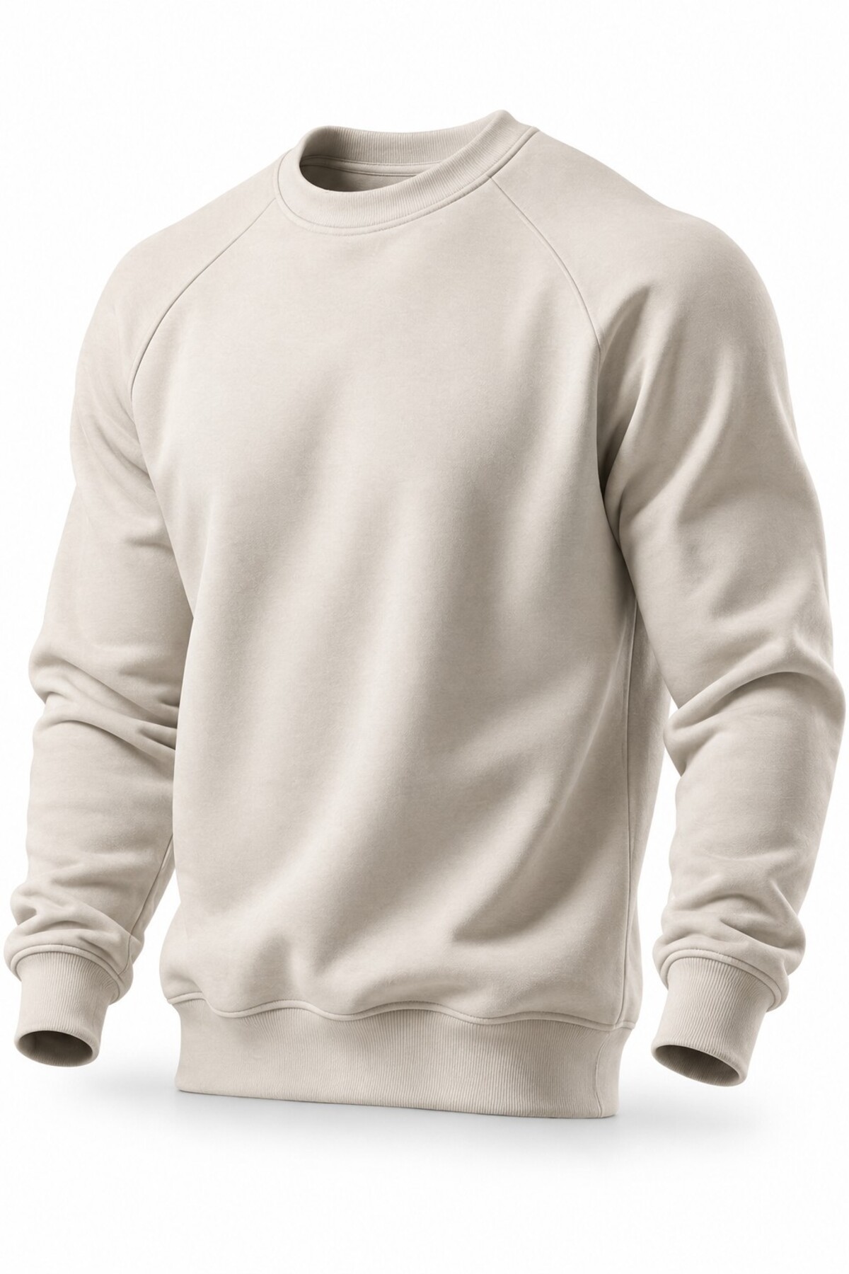 GHASSY CO . Erkek Bisiklet Yaka Spor Sweatshirt Basic Günlük Rahat Pamuklu Uzun Kollu Sweat