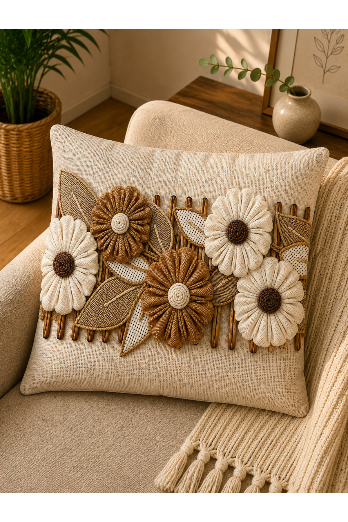 4 Adet Dijital Baskılı Kırlent Kılıfı 43x43 cm – Renkli Modern Dekoratif Yastık Kılıfı Seti