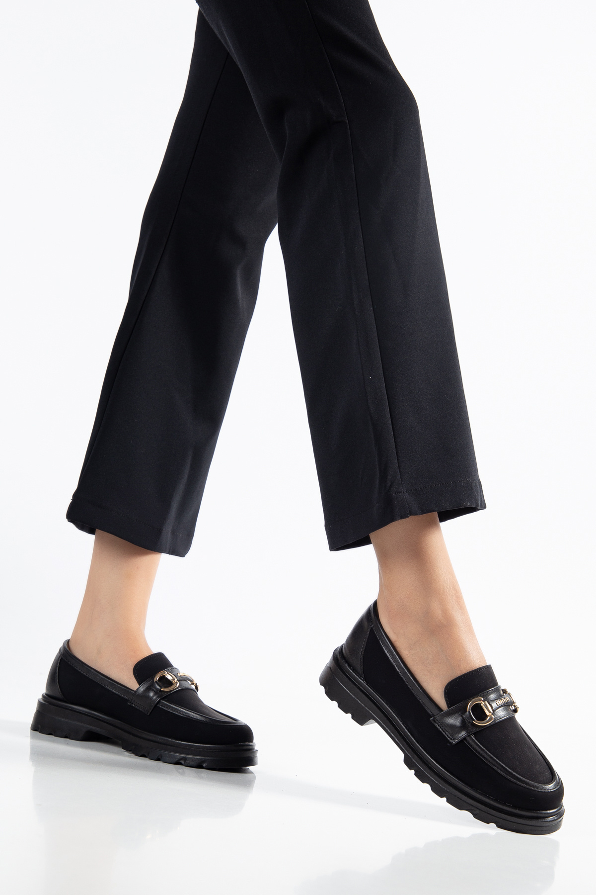 Daxtors D0713 Günlük Ortopedik Klasik Kadın Loafer Ayakkabı görsel 4