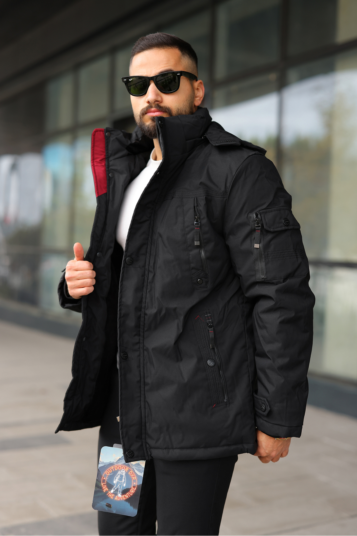 Termal Kışlık Mont — مشکی D01 — تصویر 2 از 6