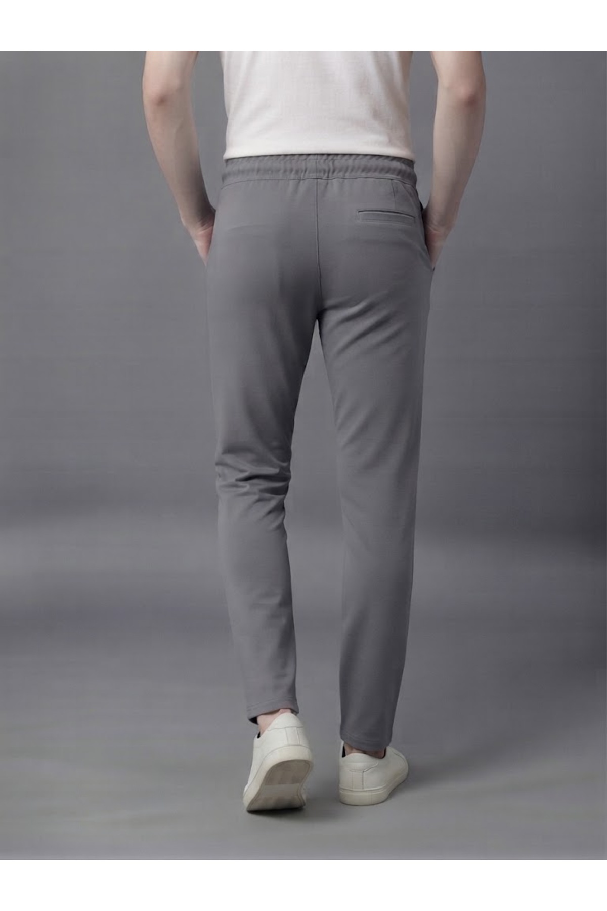 شلوار مردانه لایکرا کمری الاستیک Premium Comfort — خاکستری NZN-2600070 — تصویر 4 از 4