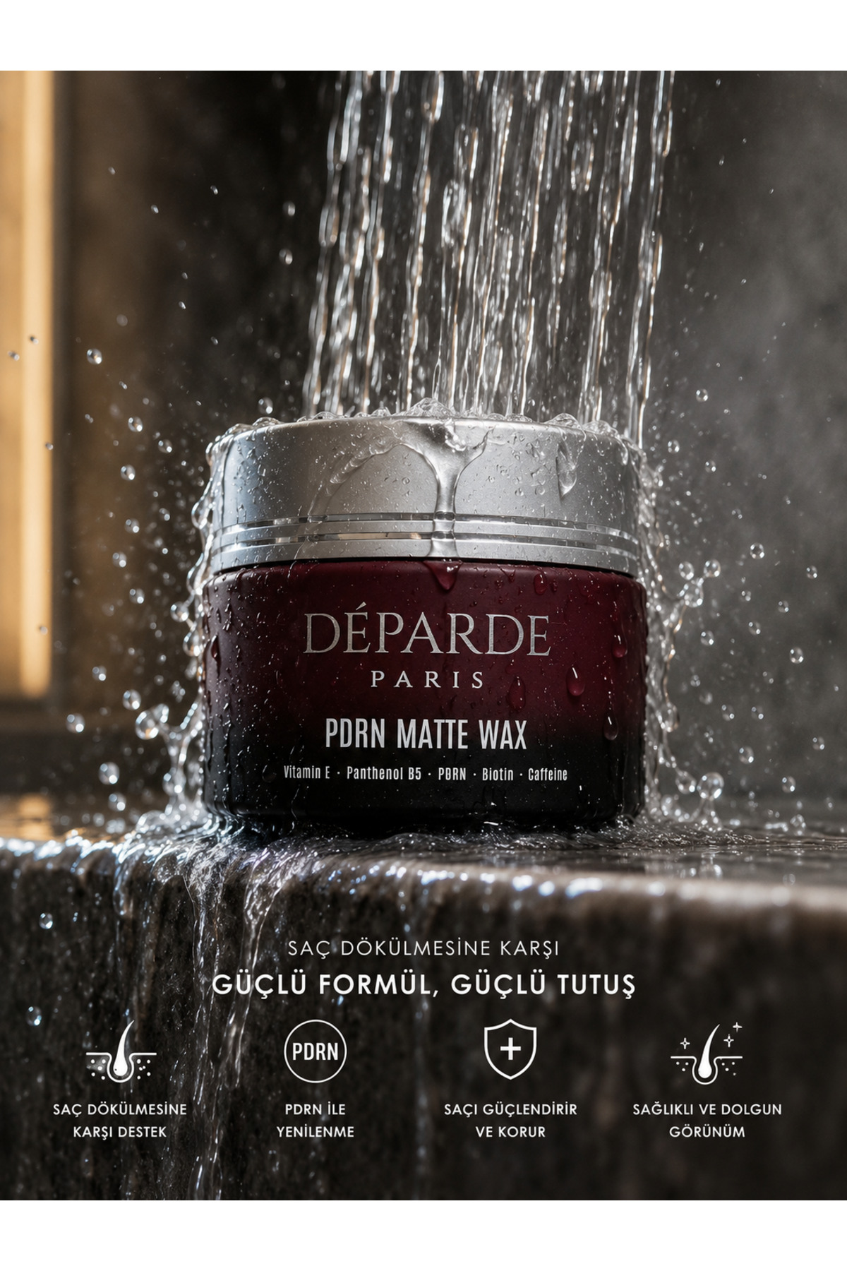 Saç dökülme karşıtı ve saç besleyici Matt wax 100ml — 01 — تصویر 6 از 6