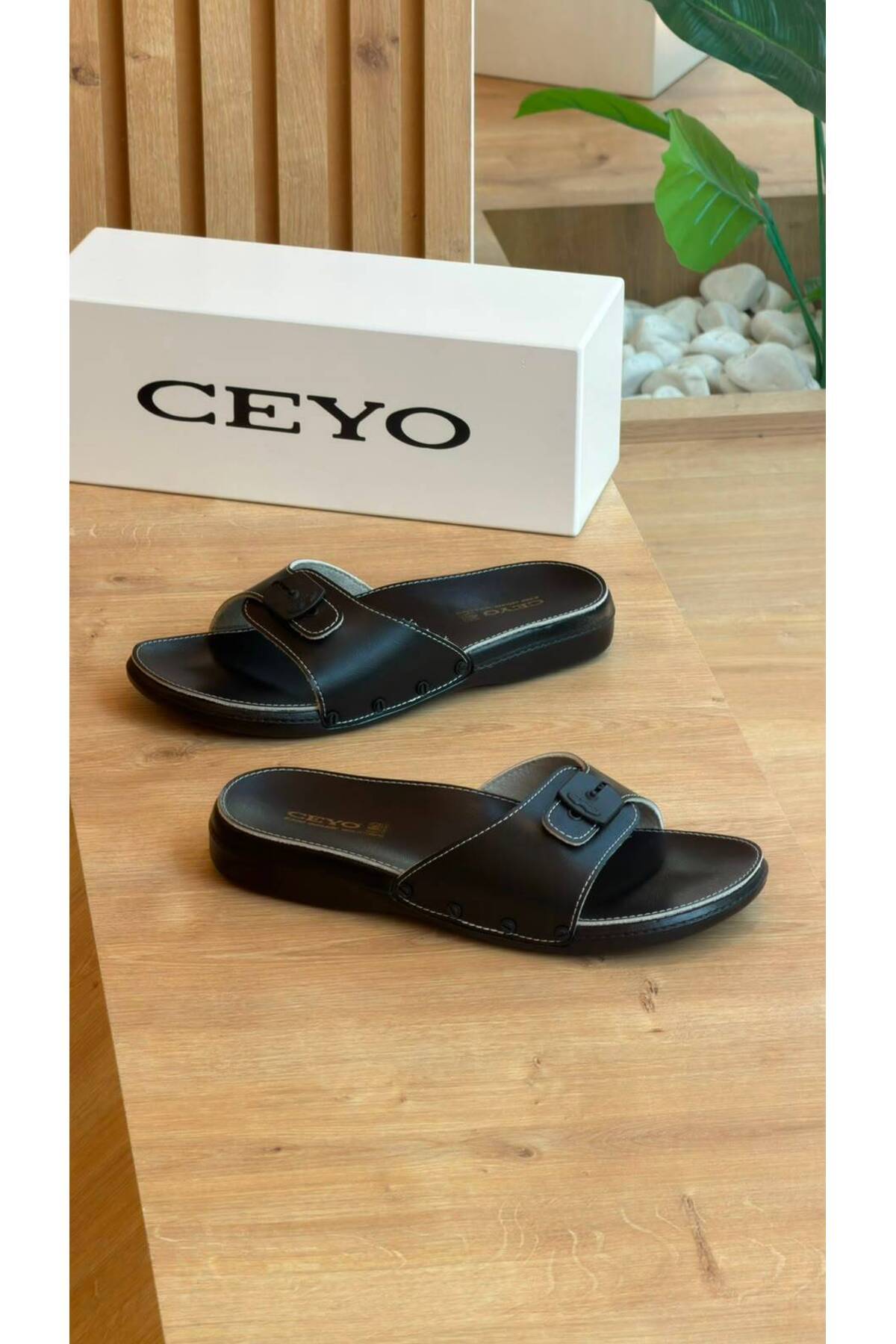 Ceyo 6300 Minelli Erkek Terlik Siyah