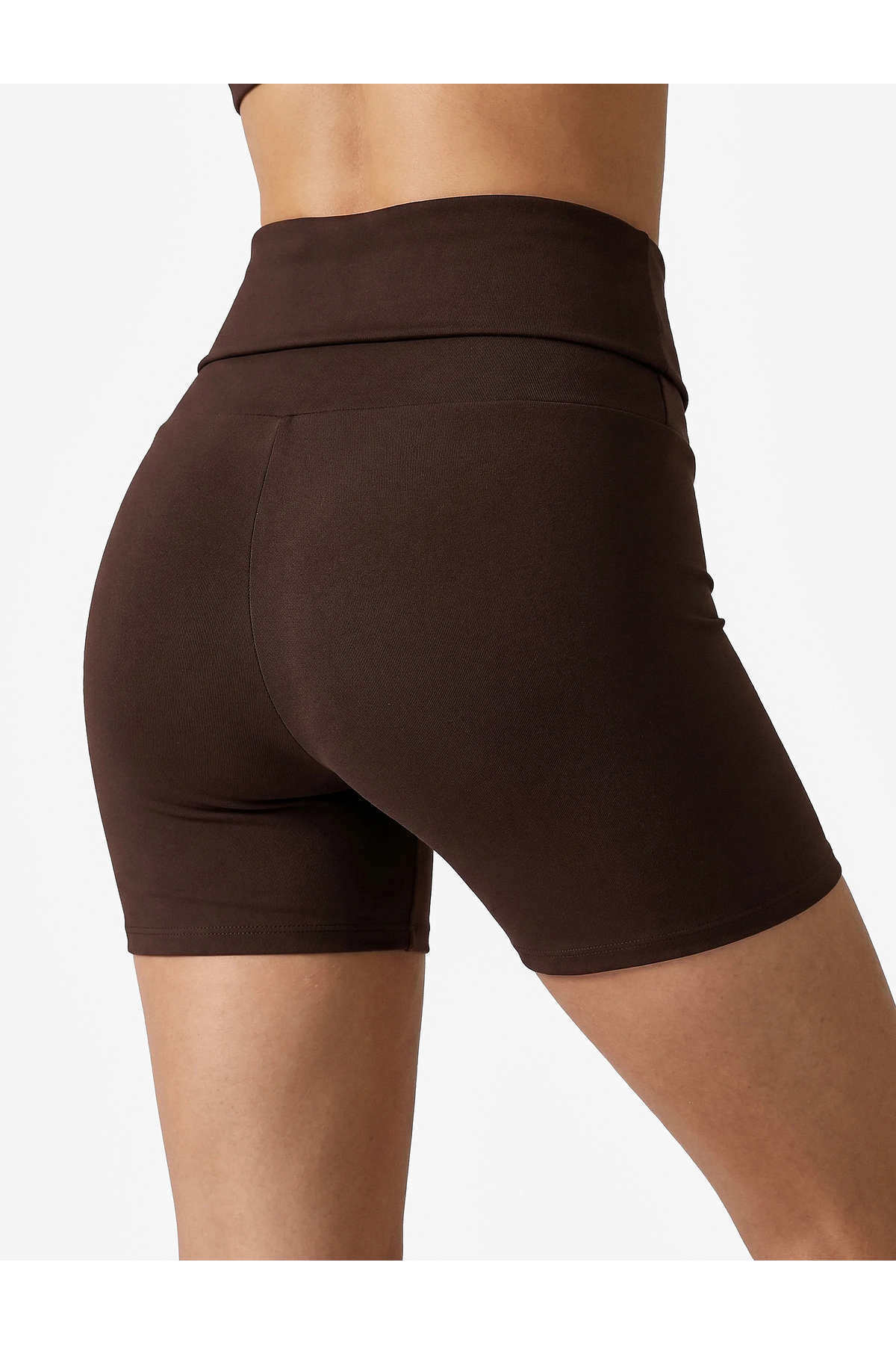 Koton Slim Fit Yüksek Bel Kemer Detaylı Spor Biker Tayt görsel 4