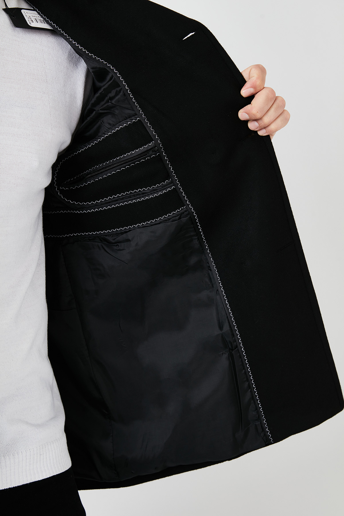 Buratti Slim Fit Cepli Pamuklu Kaşe Kaban Erkek KABAN 5841015 görsel 6