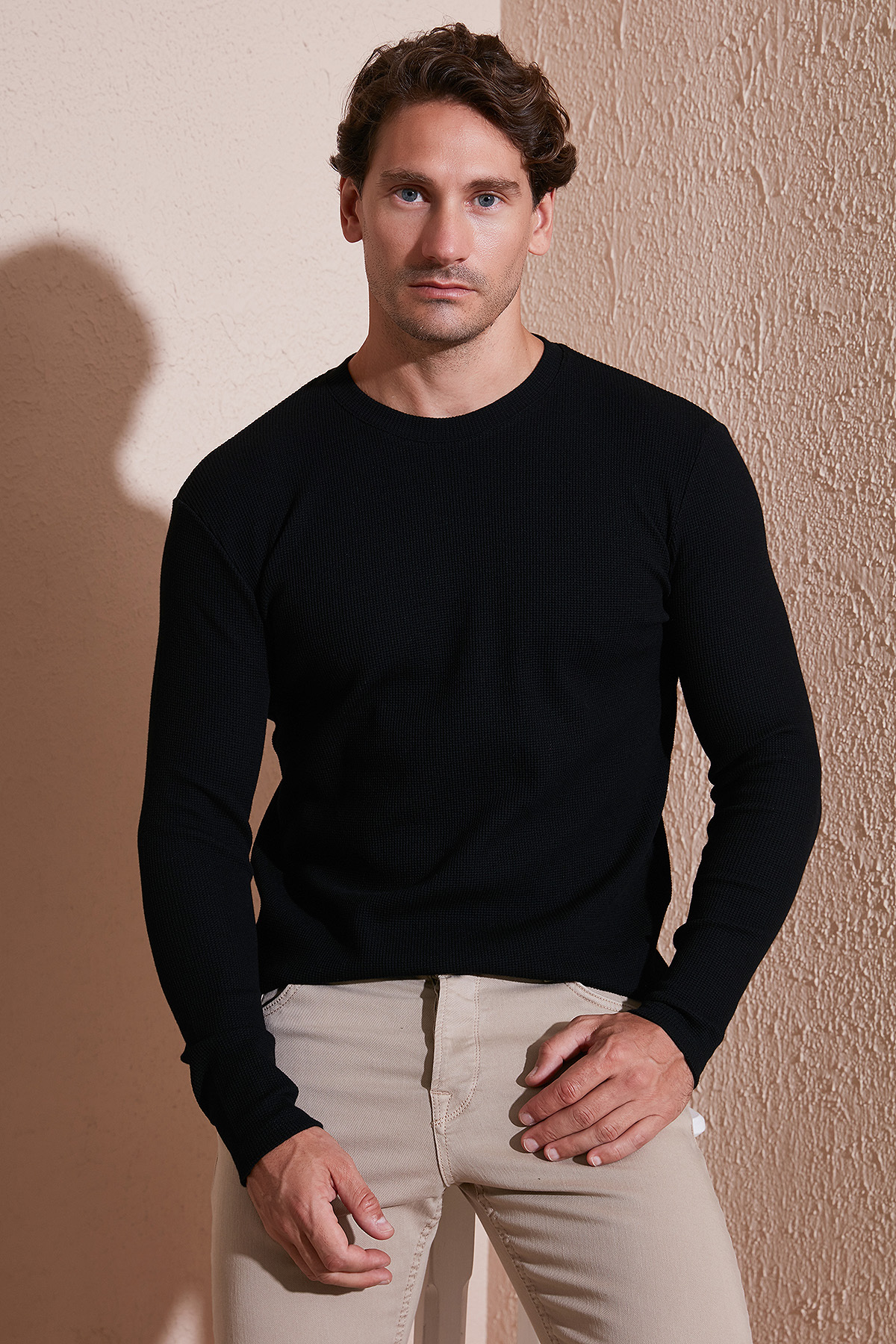 Buratti Pamuklu Bisiklet Yaka Slim Fit Basic Sweat Erkek SWEAT 5905073