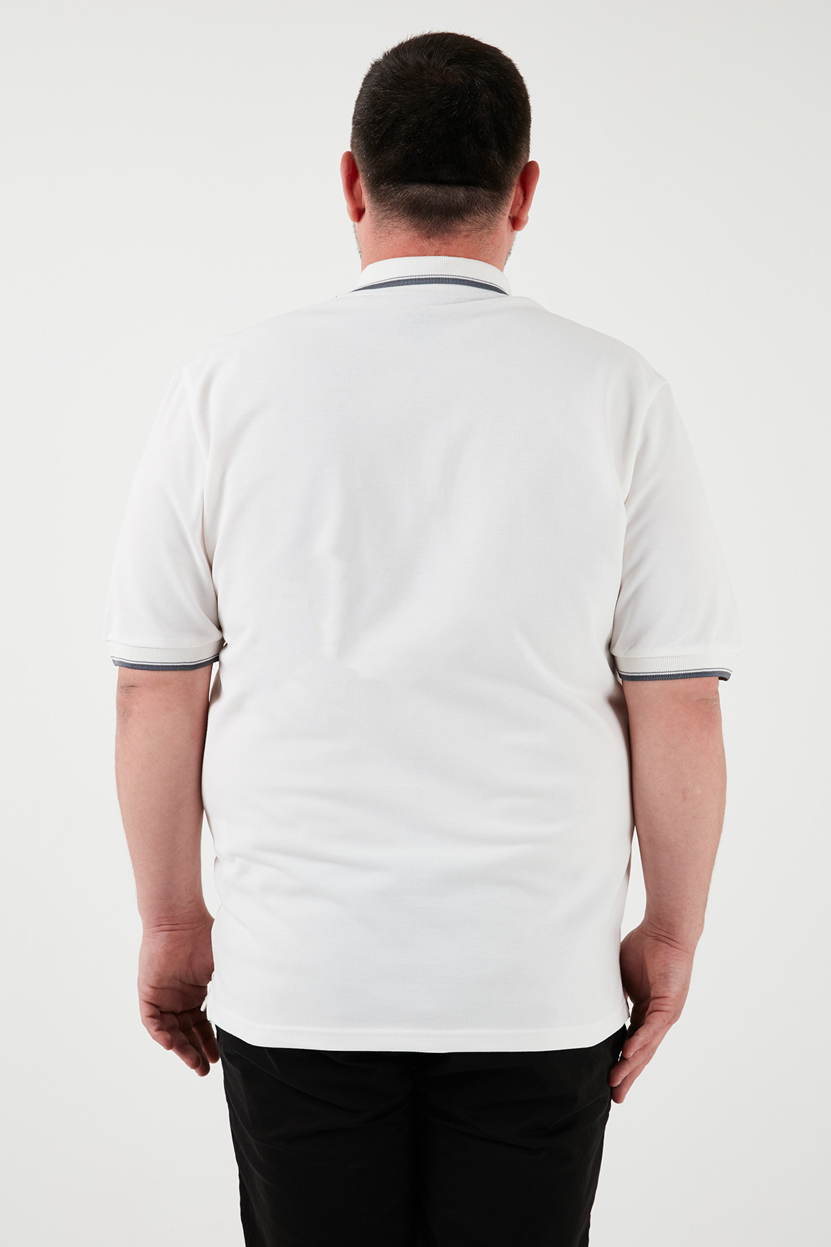 Buratti Büyük Beden Pamuklu Regular Fit Polo Yaka T Shirt Erkek Polo Yaka T Shirt 5902118b görsel 6