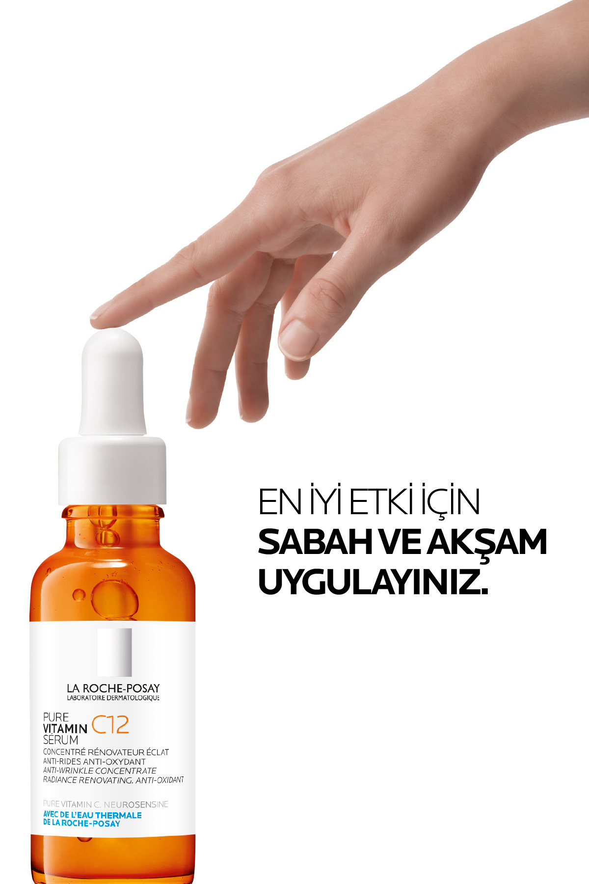 Saf C12 Vitamini Hassas Cilt Tipleri İçin C Vitamini İçerikli Işıltı Veren Antioksidan Serum 30 ml — La Roche Posay Vitamin — تصویر 5 از 8