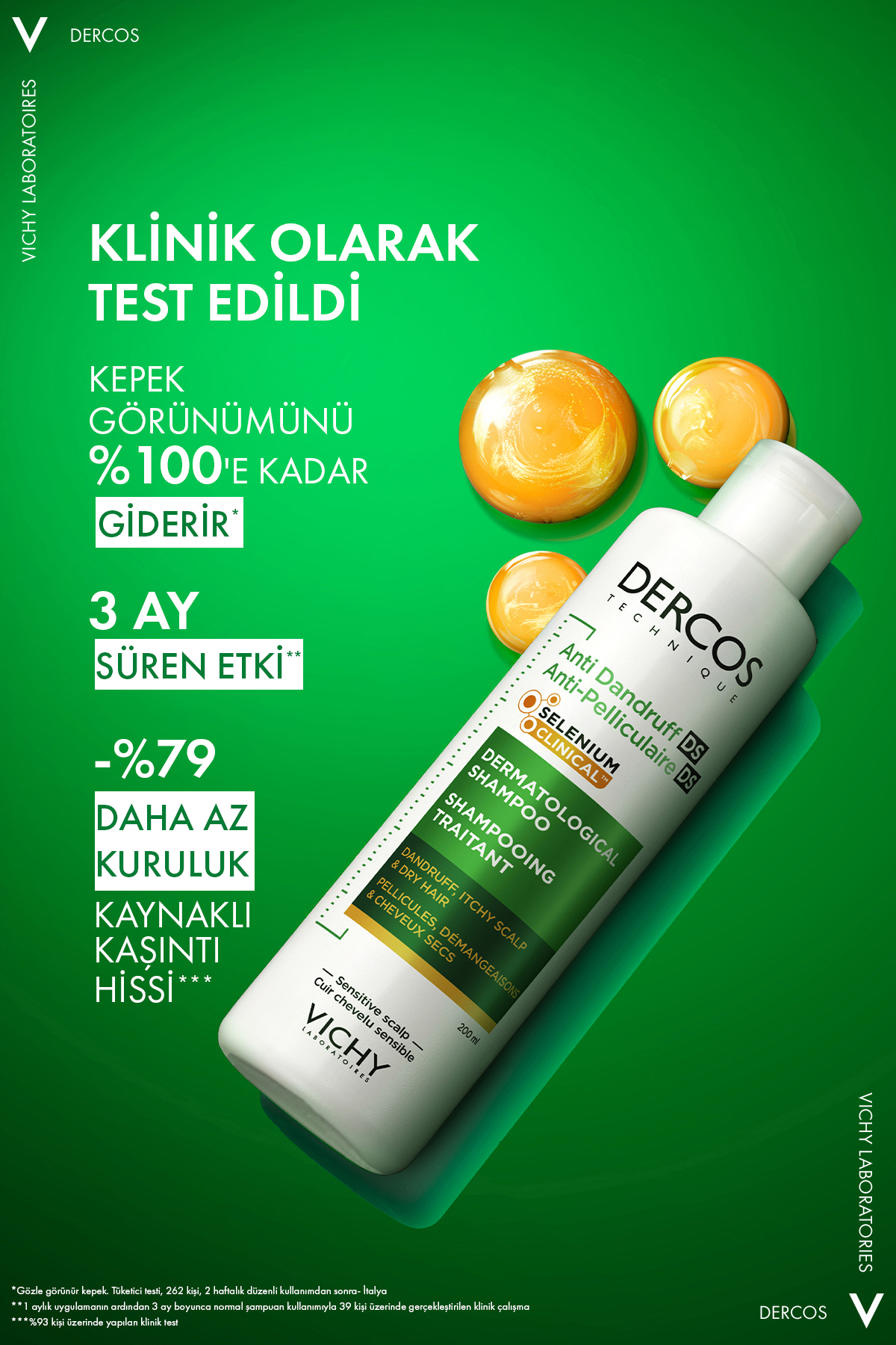 Dercos Kuru Saçlar İçin Kepek Karşıtı Saç Bakım Şampuanı 200 ml — 3337871330262 — تصویر 6 از 9
