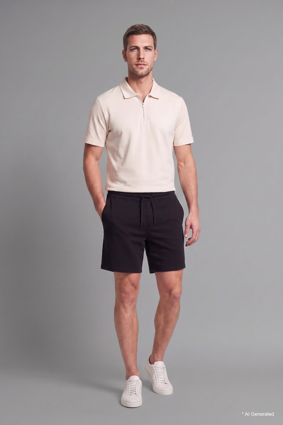 DeFacto Regular Fit Düz Paça Siyah Şort I1296AX26SM