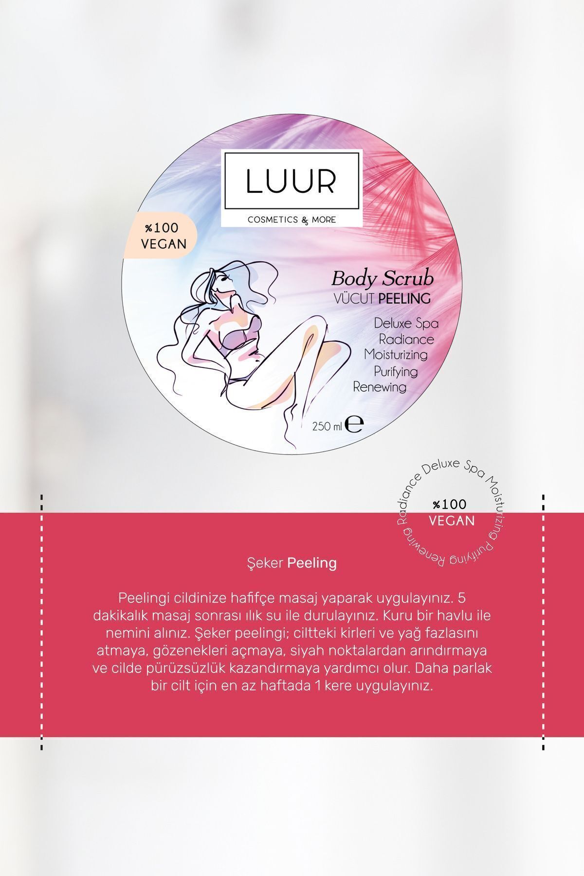 Vücut Peelingi Nemlendirici Arındırıcı Yenileyici 250 ml — VP1250 — تصویر 5 از 8