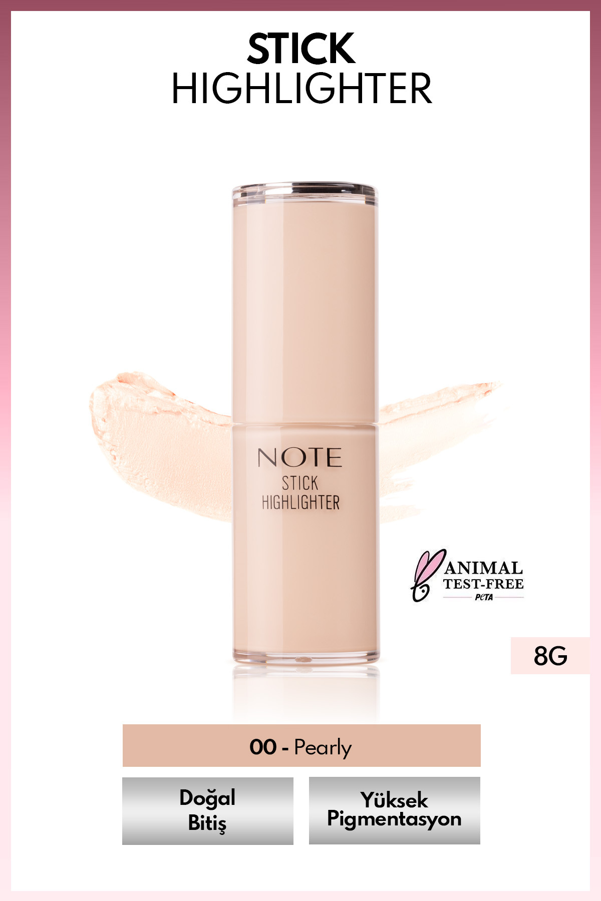 NOTE Stick Highlighter Nemlendirici Yumuşak Stick Aydınlatıcı - 00 Pearly