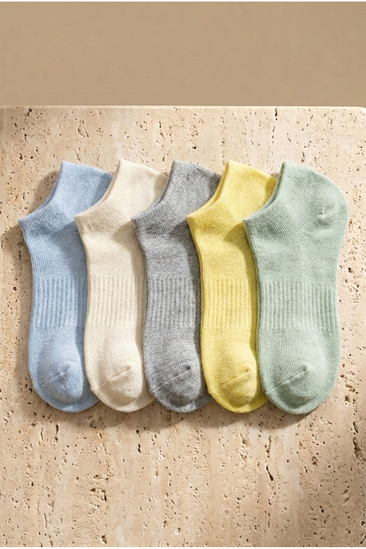 Katia&Bony Unisex 5'li Basic Step Çorap Gri Mix