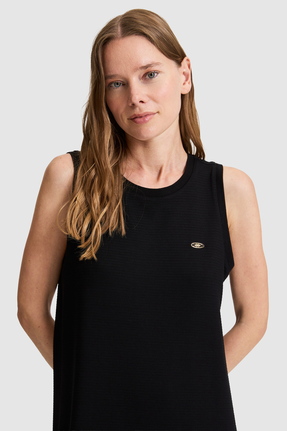 U.S. Polo Assn. Kadın Siyah Örme Elbise 50321805-VR046 görsel 2