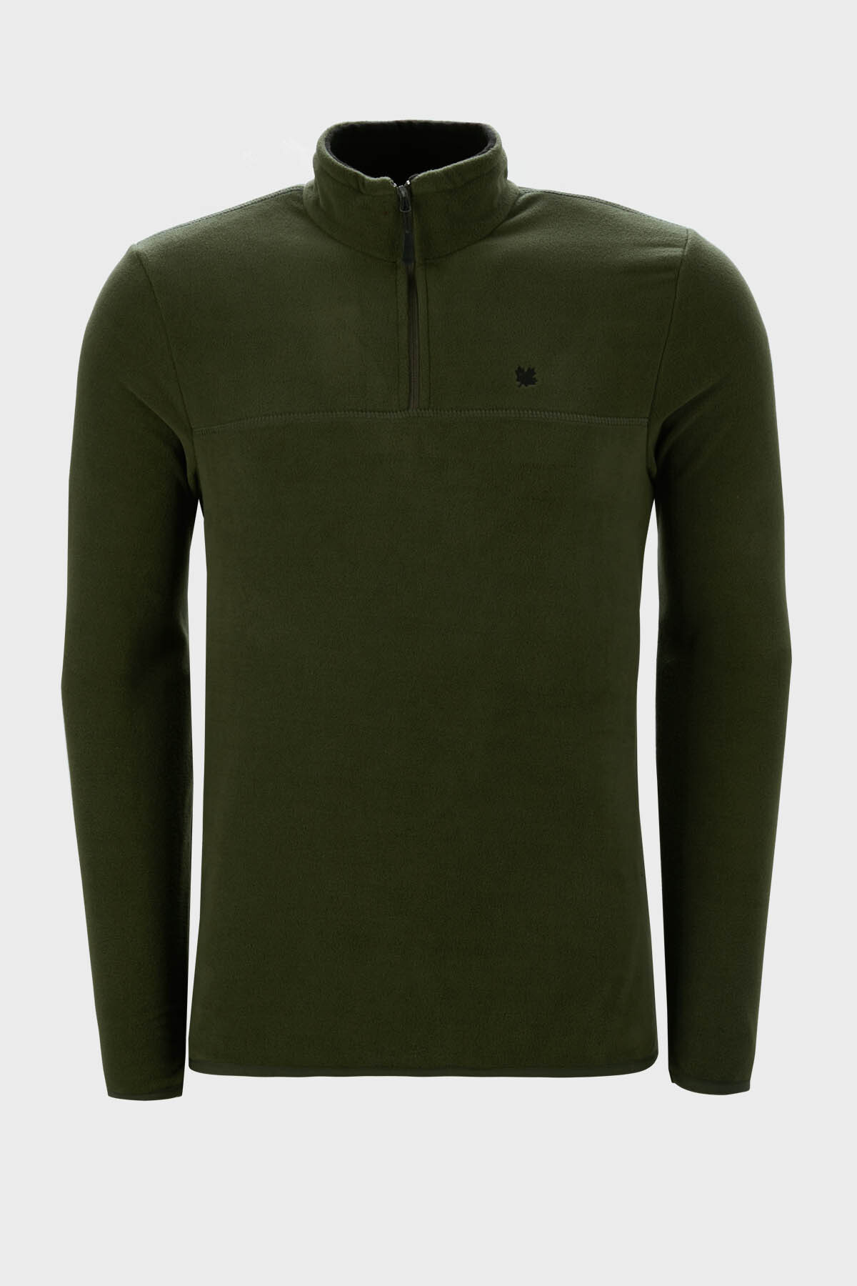 Buratti Slim Fit Anti-Pilling Tüylenme Yapmayan Bato Yaka Soğuk Geçirmez Şardonlu Polar Erkek POLAR görsel 2