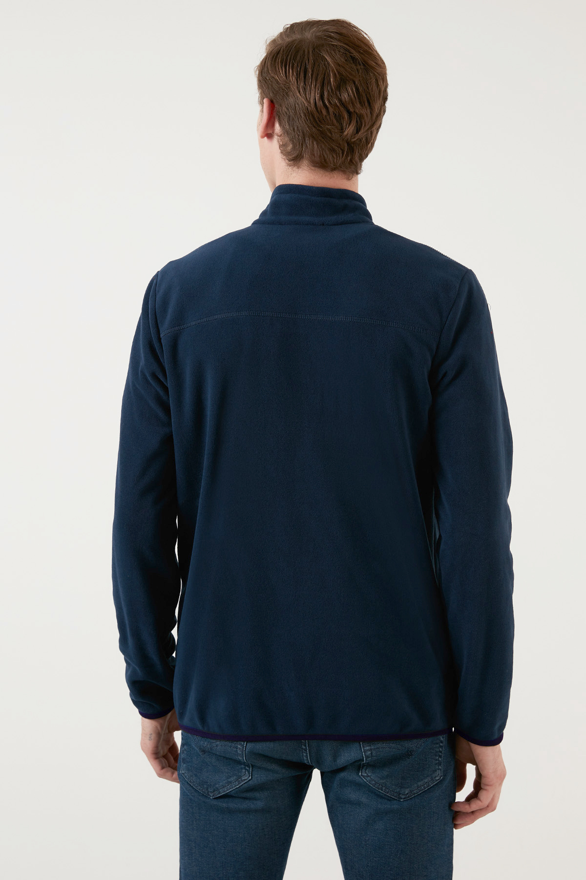 Buratti Slim Fit Cepli Fermuarlı Anti-Pilling Tüylenme Yapmayan Soğuk Geçirmez Polar Hırka Unisex HI görsel 5