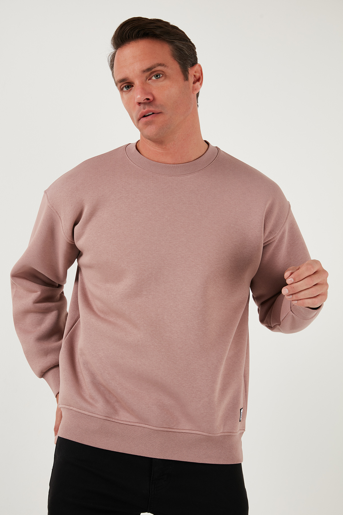 Buratti Regular Fit Bisiklet Yaka Pamuklu İçi Tüylü Yumuşak Şardonlu Sweat Erkek SWEAT 5905255 görsel 6