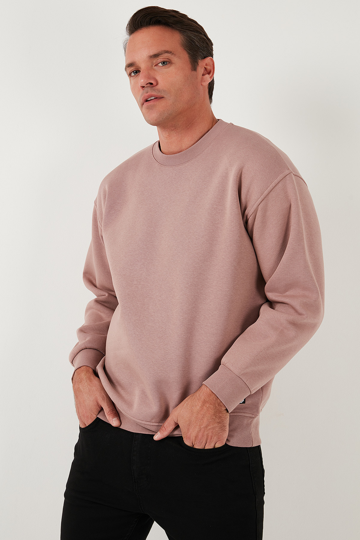 Buratti Regular Fit Bisiklet Yaka Pamuklu İçi Tüylü Yumuşak Şardonlu Sweat Erkek SWEAT 5905255 görsel 5