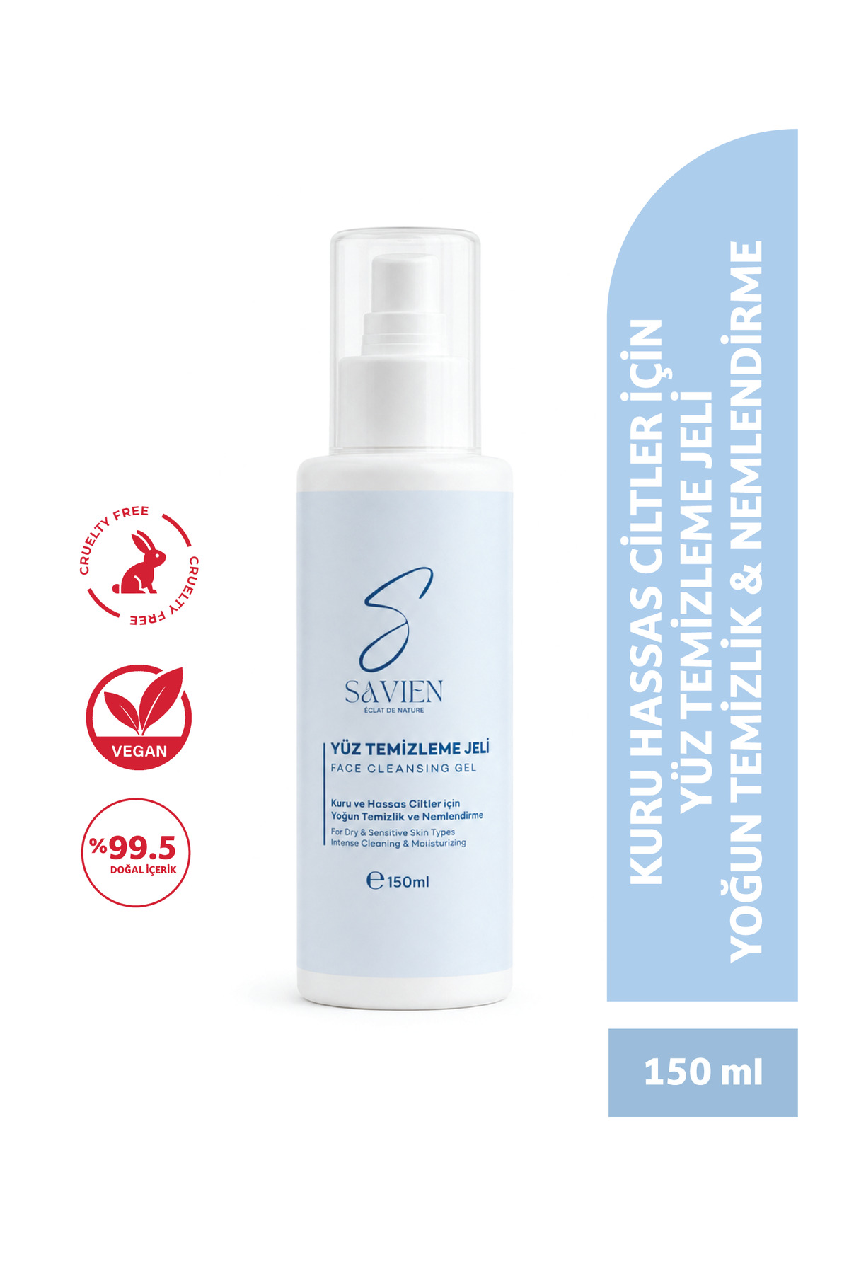 Kuru Ve Hassas Ciltler Için Yüz Temizleme Jeli - Yoğun Temizlik Ve Nemlendirme Jeli 150 ml — SAVIENKURUHASSASJEL