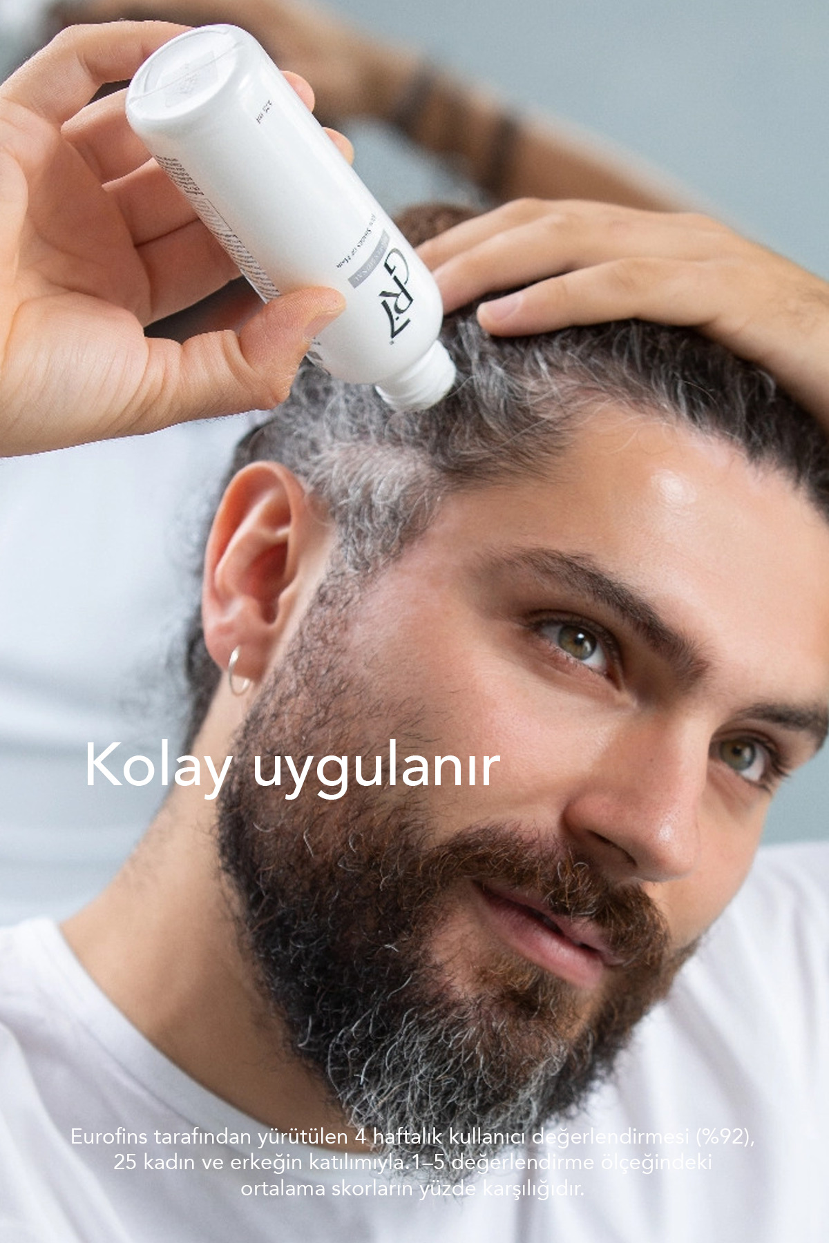 Gr-7 Beyaz Saçlara Doğal Çözüm Sunan Beyaz Saçlar Için Saç Losyonu 125 ml — GR7ANTIGREY — تصویر 7 از 8