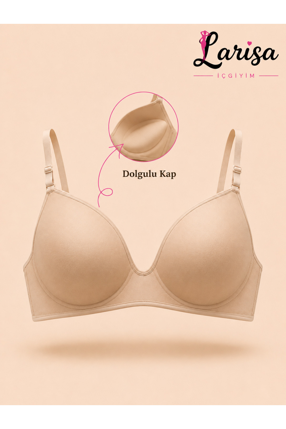 LALA İÇGİYİM Kadın balensiz (DOLGULU) Lotus Kulaklı Toparlayıcı Sütyen