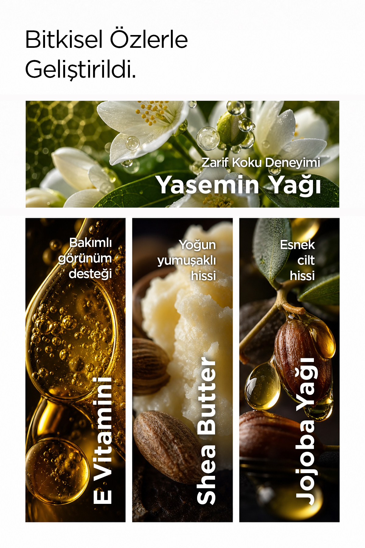 لوسیون بدن و شیر مرطوب کننده گیاهی حاوی عصاره یاس ۲۵۰ میلی لیتر — OCYA001 — تصویر 3 از 6