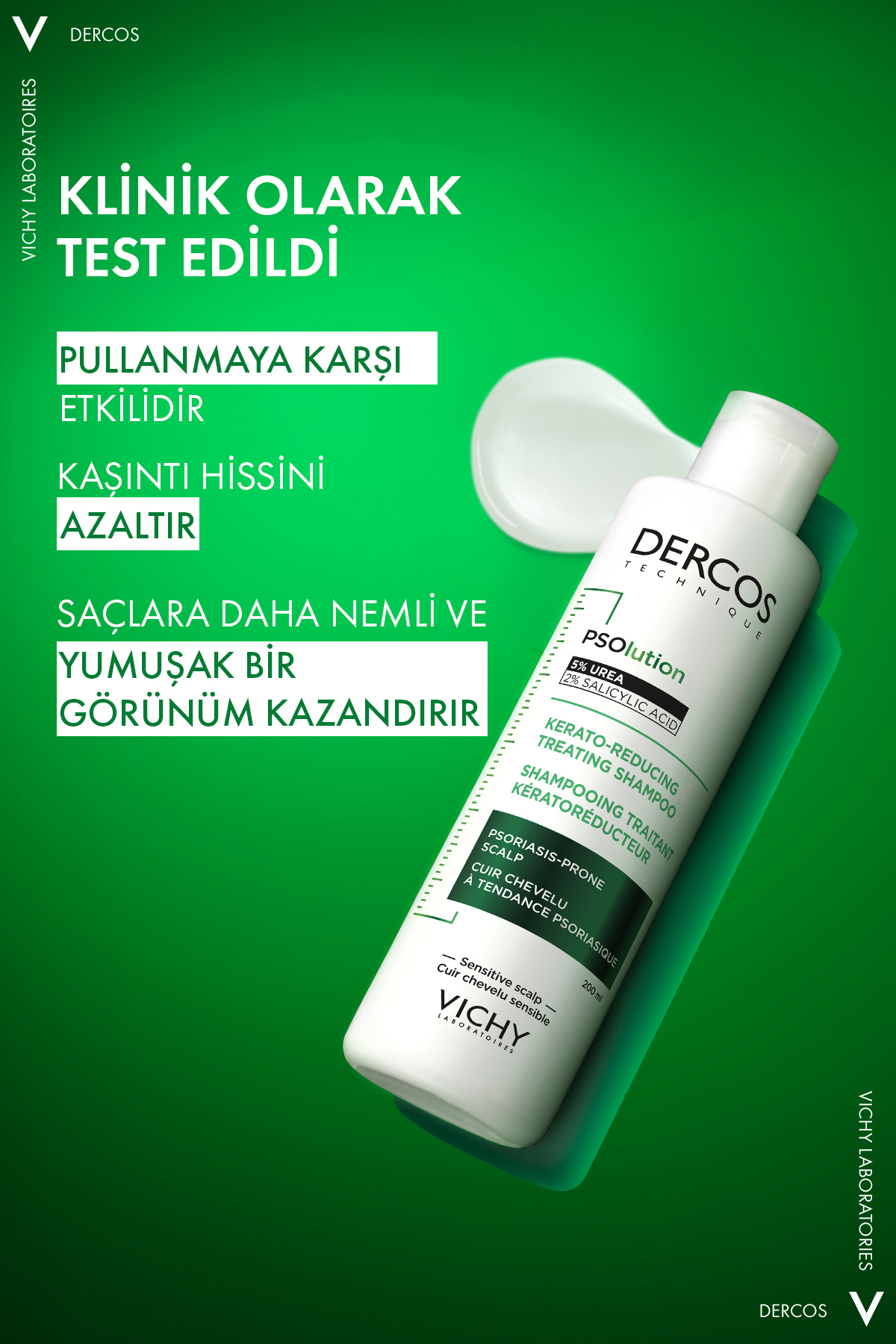 Dercos PSOlution Pullanma Karşıtı Kaşıntı Hissini Azaltan Saç Bakım Şampuanı 200 ml — TYCX5L5O5N171112193391395 — تصویر 4 از 8