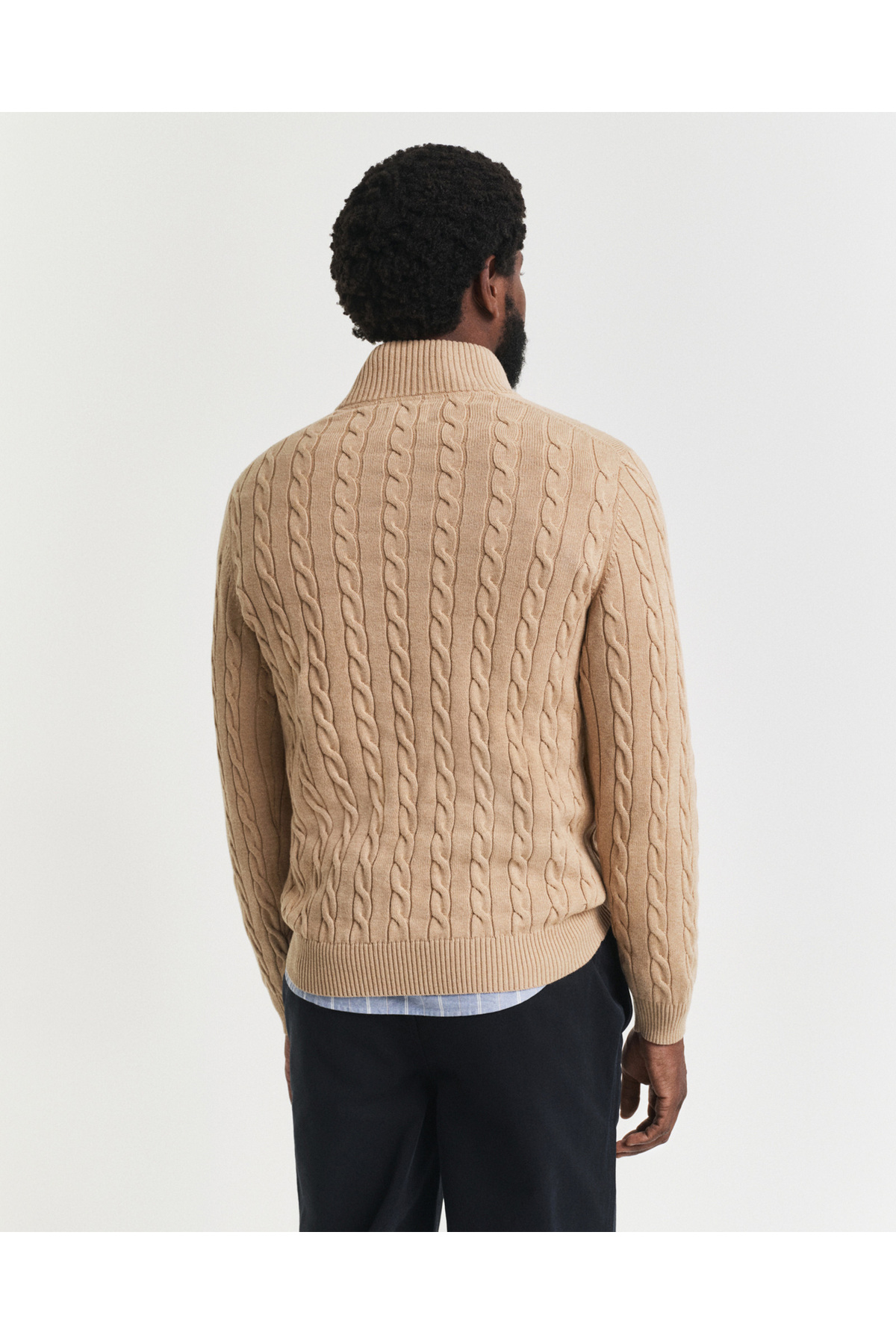 Gant Erkek Krem Regular Fit Örgü Kazak görsel 2